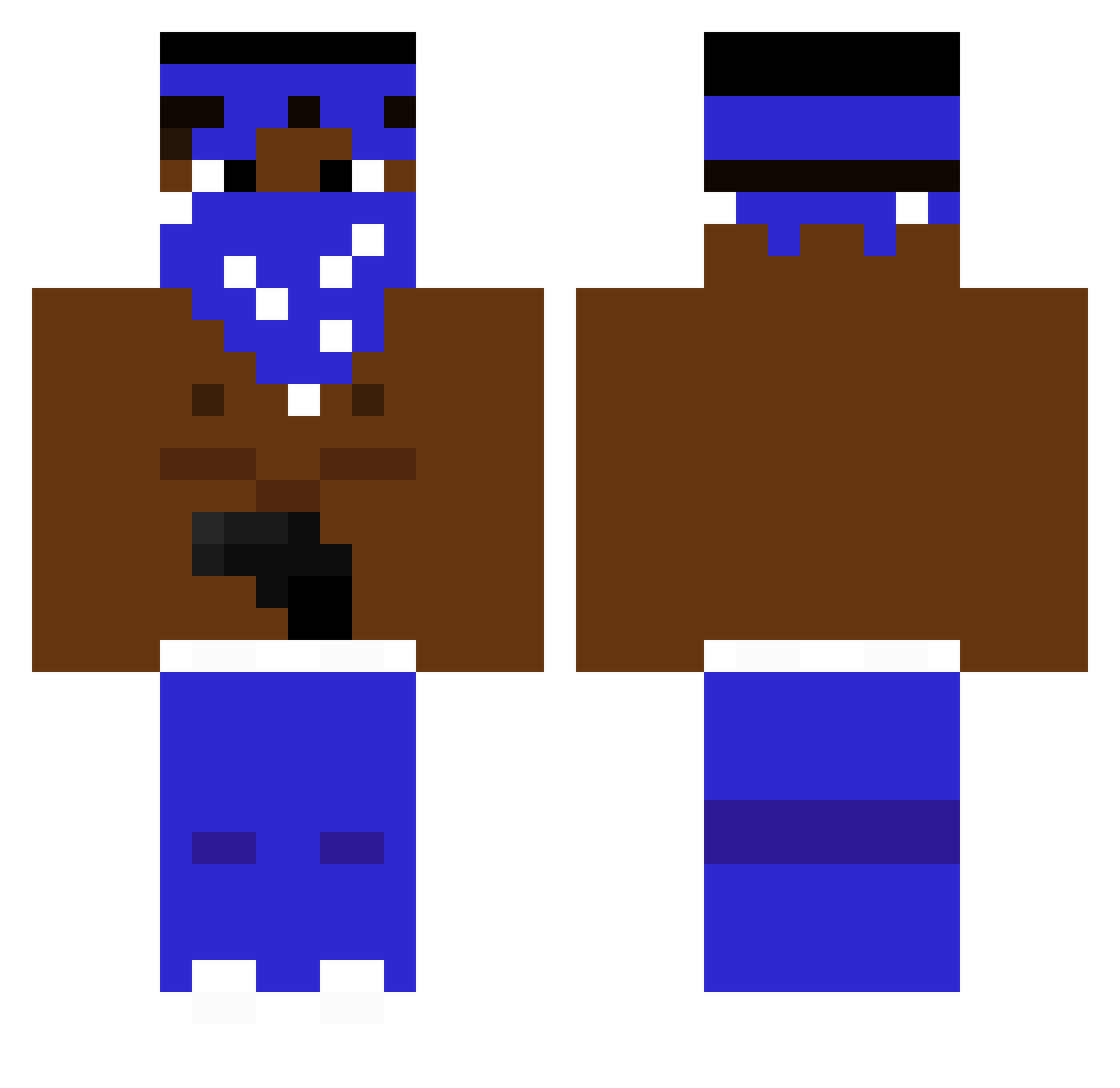 LvnWDk0707 Minecraft skin, front and back view
