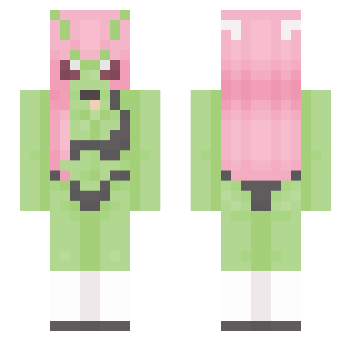 Its_Capo Minecraft skin, front and back view