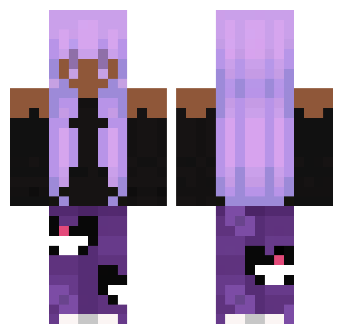 buggamike11 Minecraft skin, front and back view