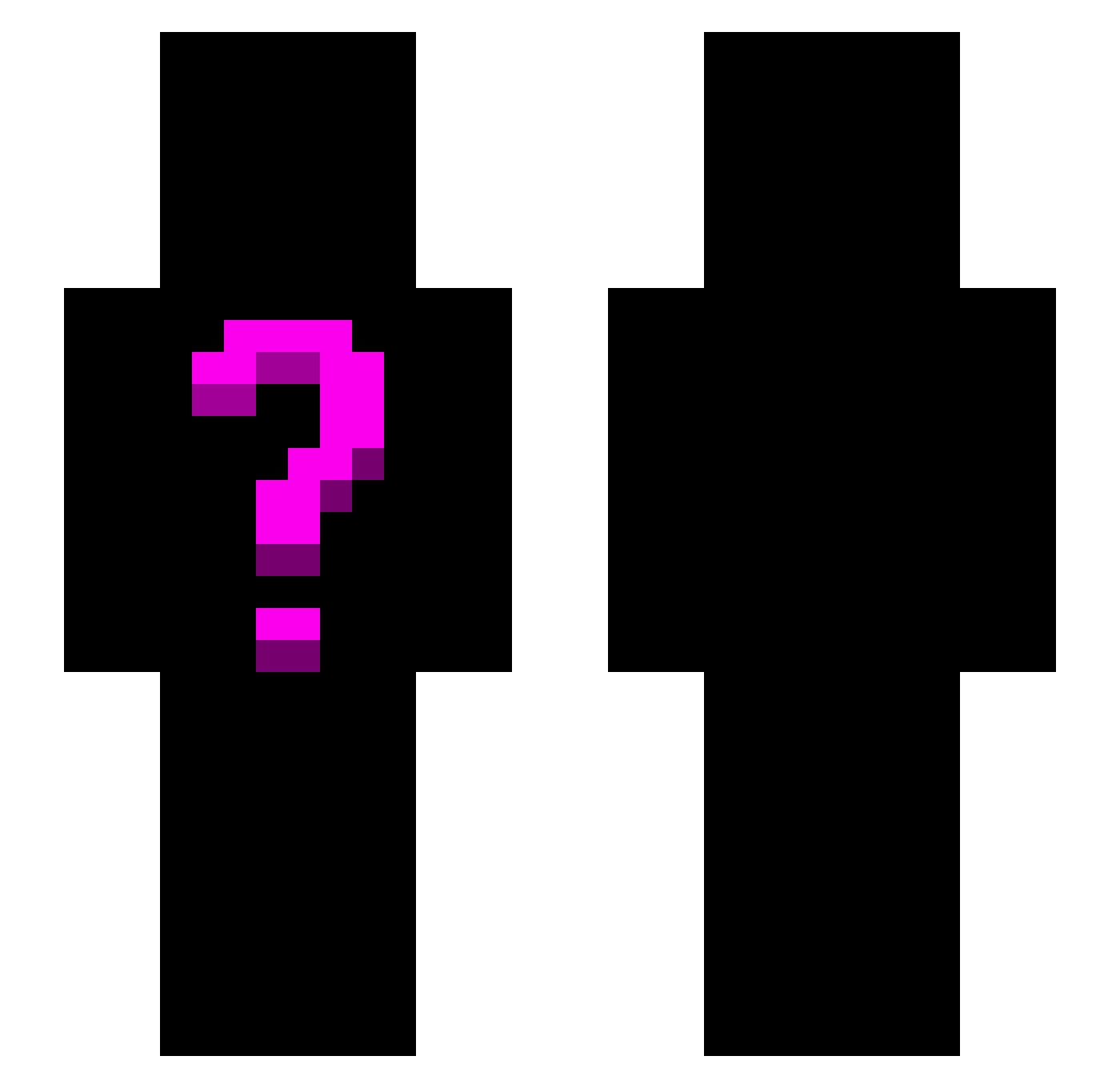 solaralastor Minecraft skin, front and back view
