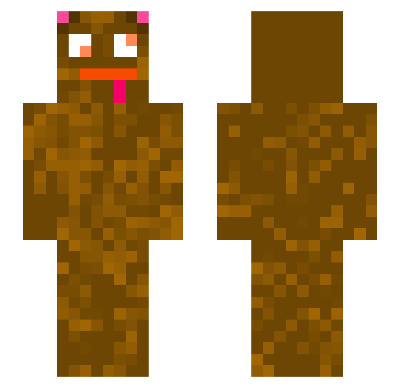 kqez Minecraft skin, front and back view