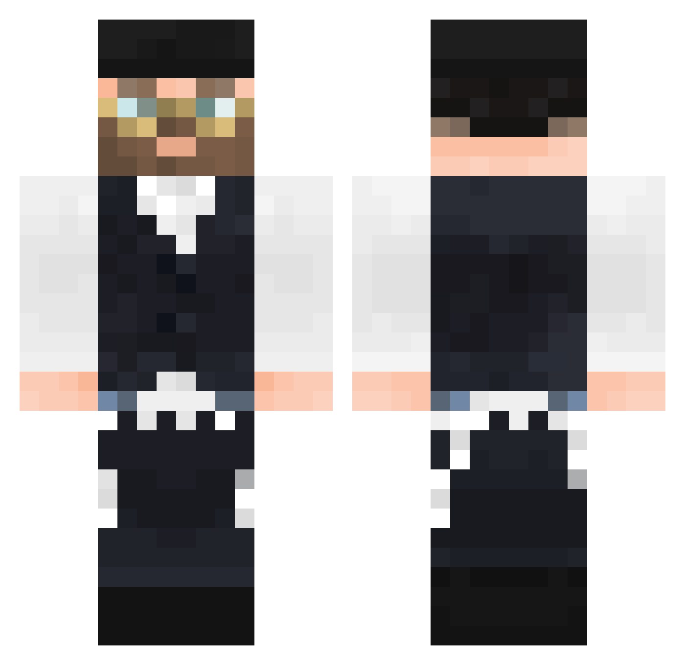 Gnojadek_1312 Minecraft skin, front and back view