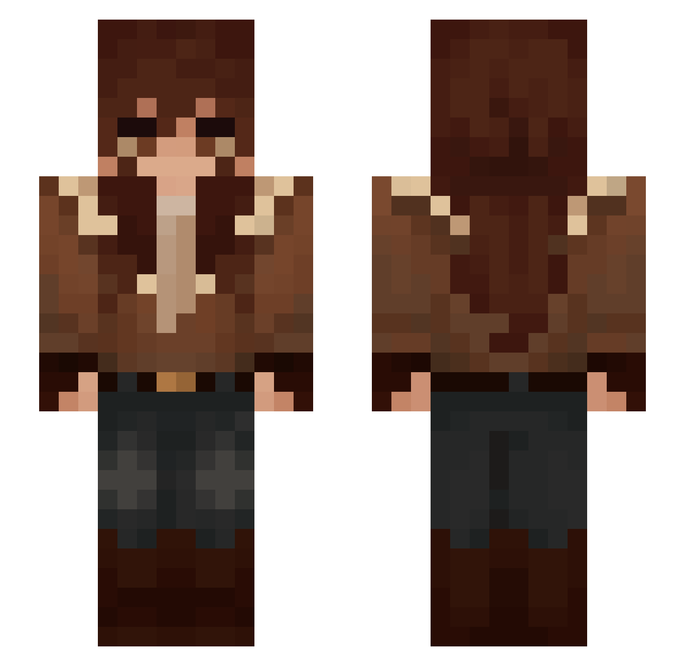 eflorentinixo Minecraft skin, front and back view