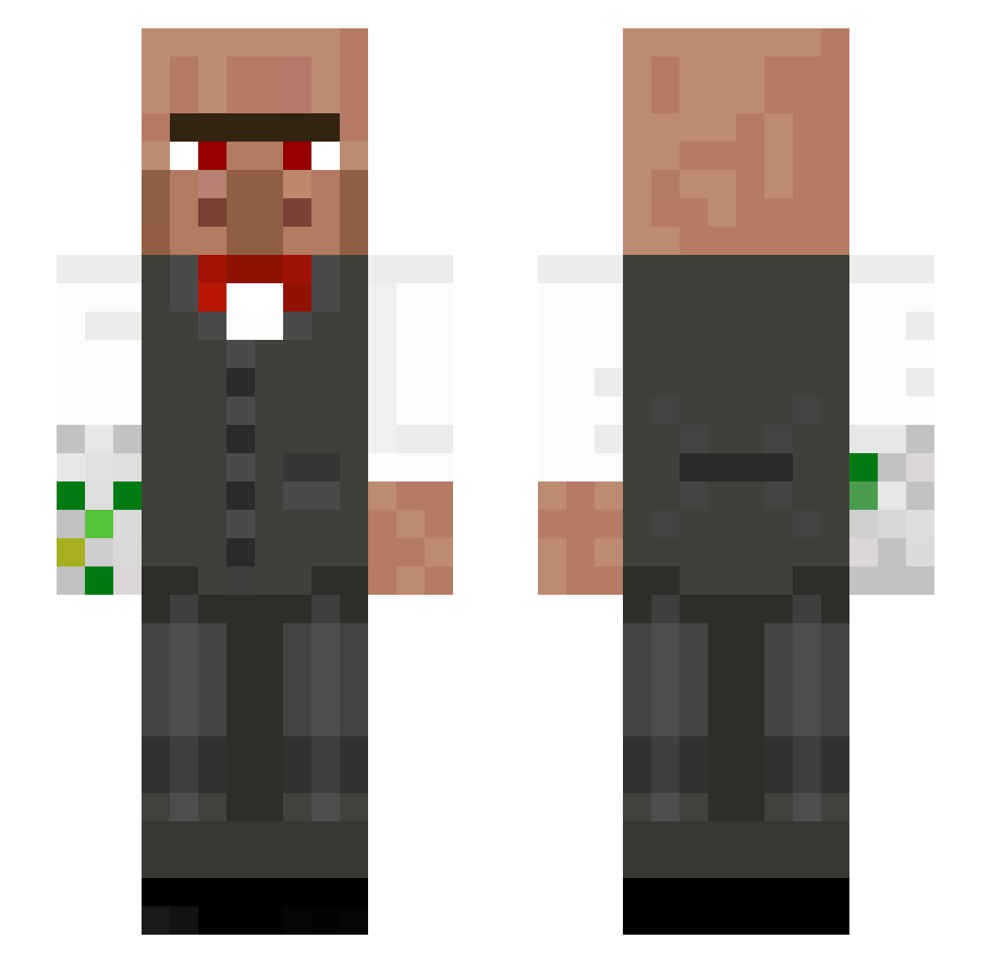 kwondohyun923 Minecraft skin, front and back view