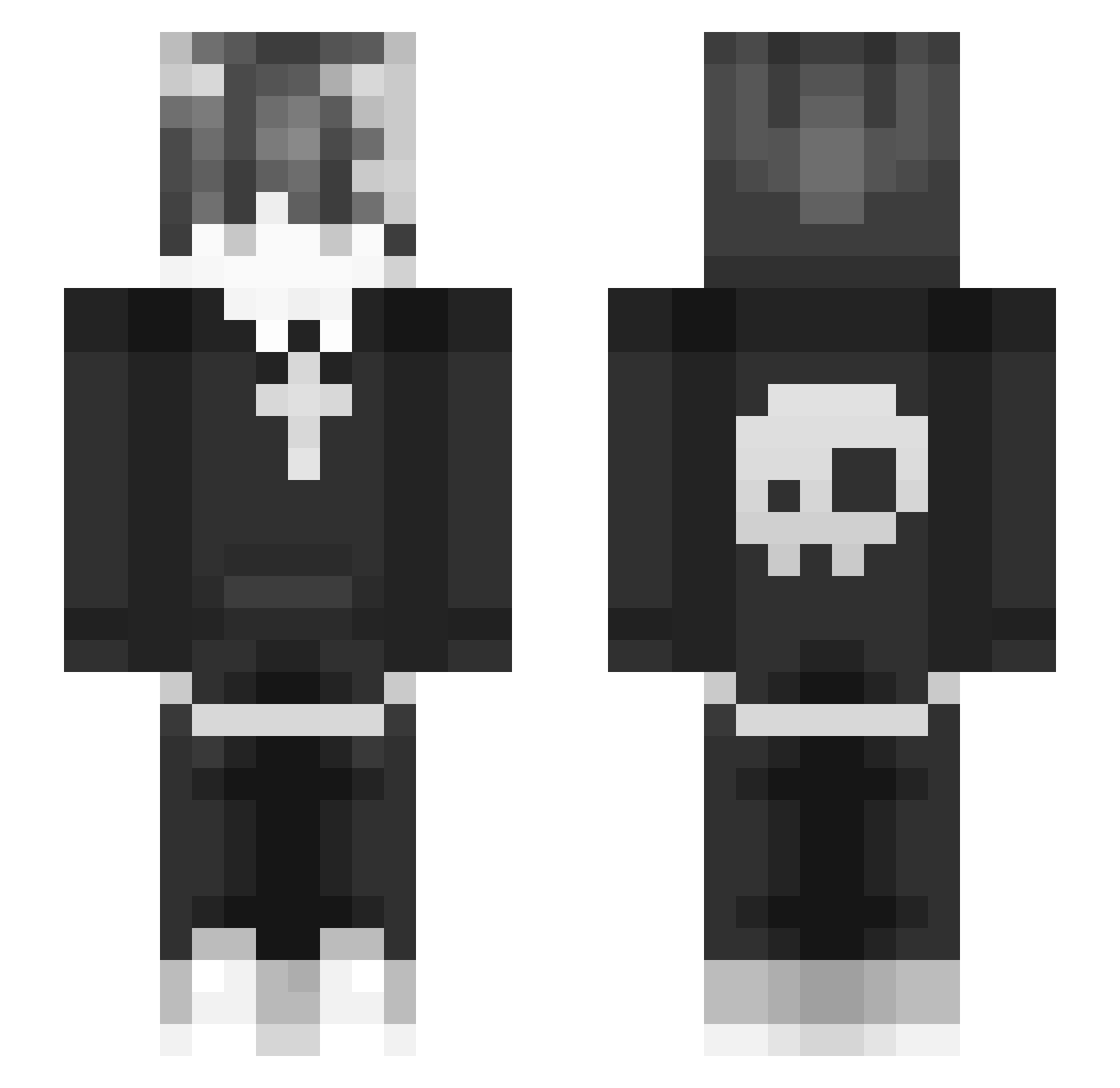 LokerGw Minecraft skin, front and back view