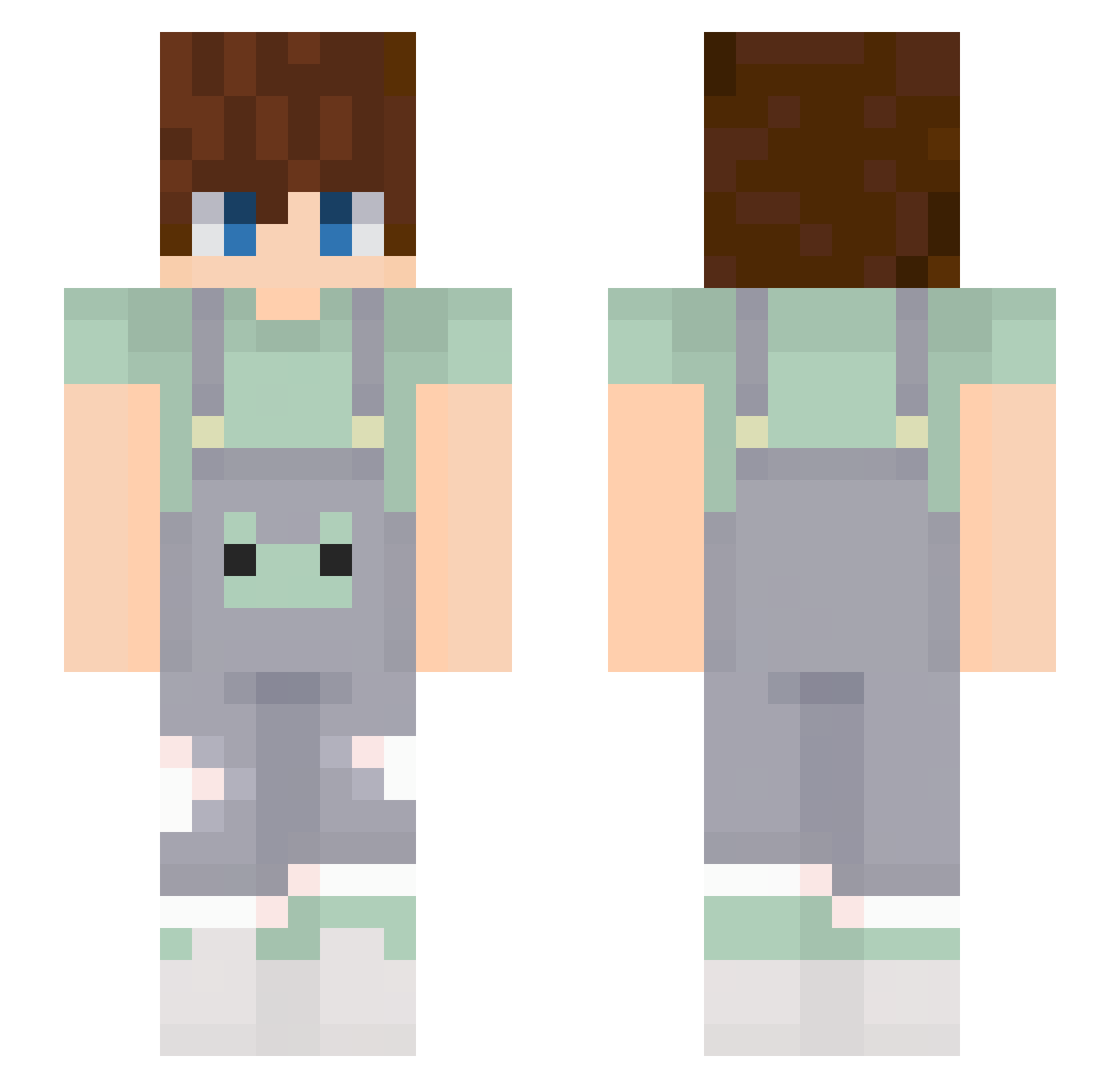 Thommetjuh_ Minecraft skin, front and back view