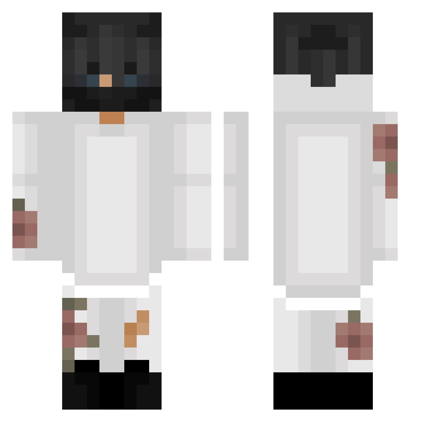 Trentsta351 Minecraft skin, front and back view