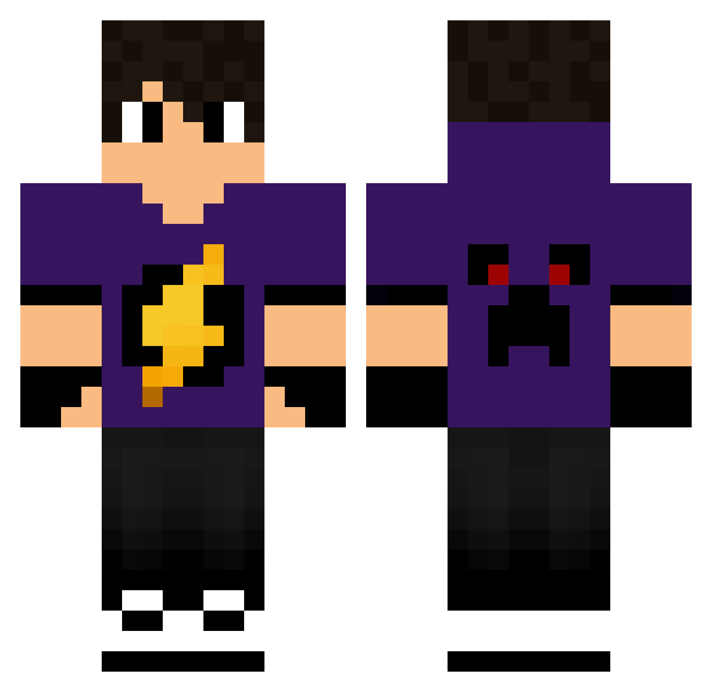 1breniin Minecraft skin, front and back view