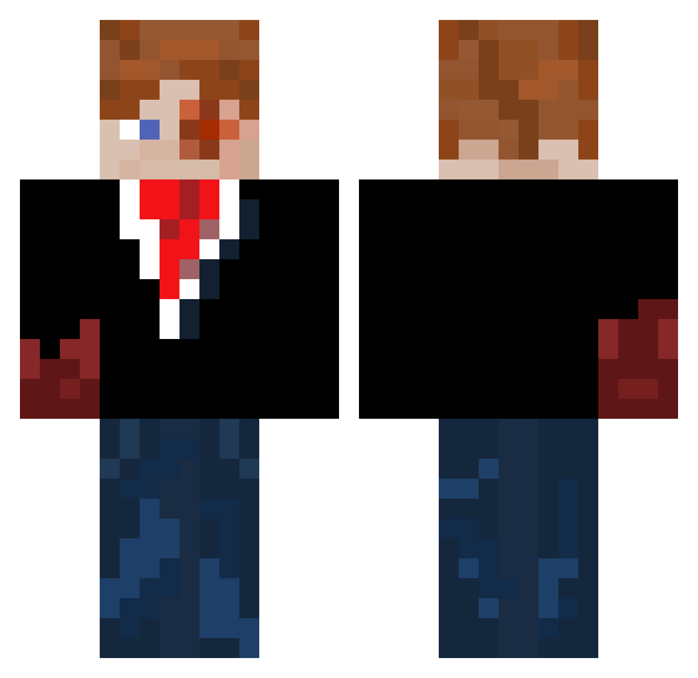TomLee1415 Minecraft skin, front and back view