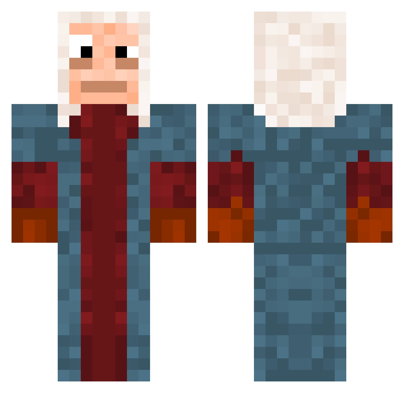 shayb_05 Minecraft skin, front and back view