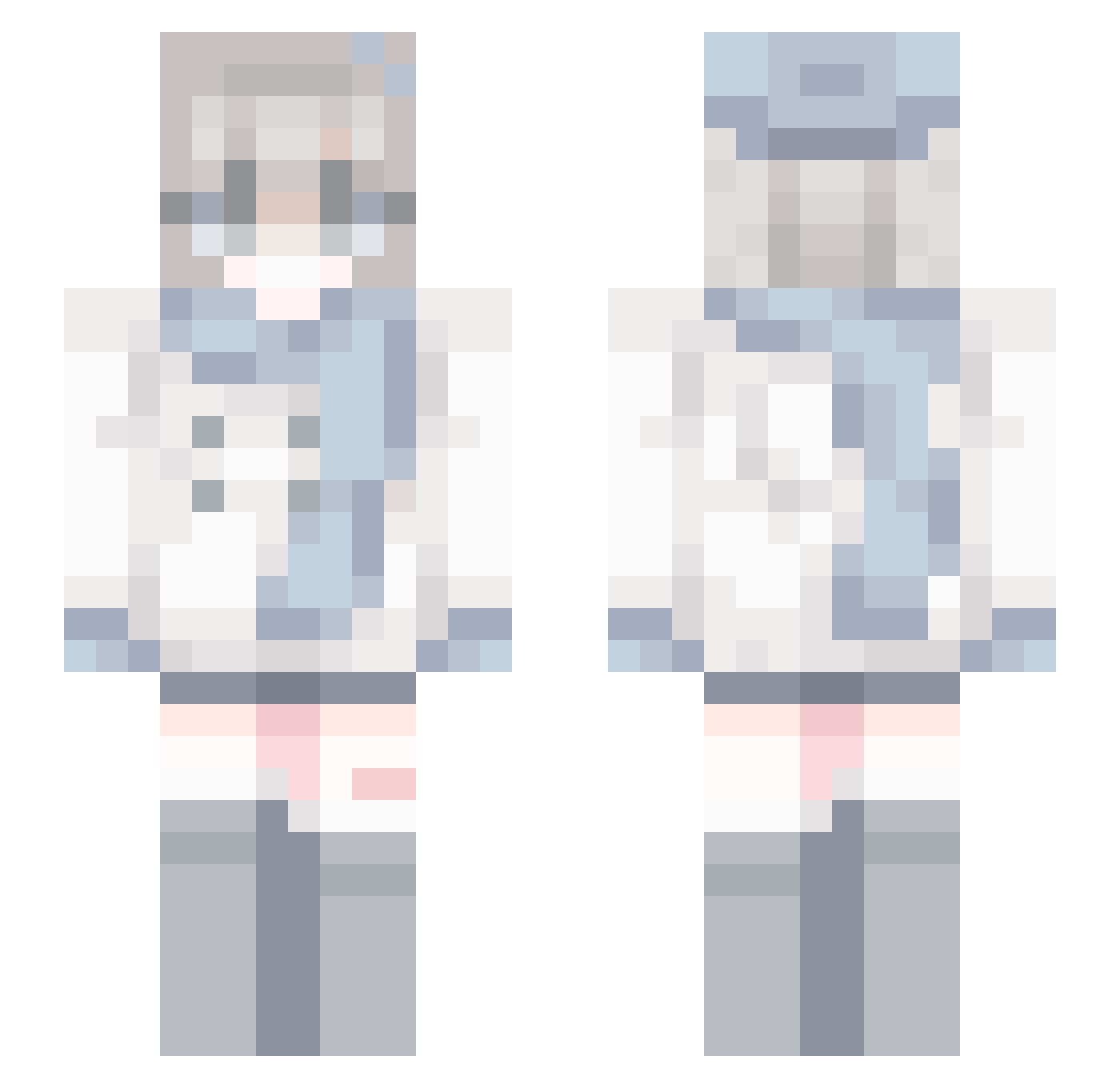Jequesio Minecraft skin, front and back view