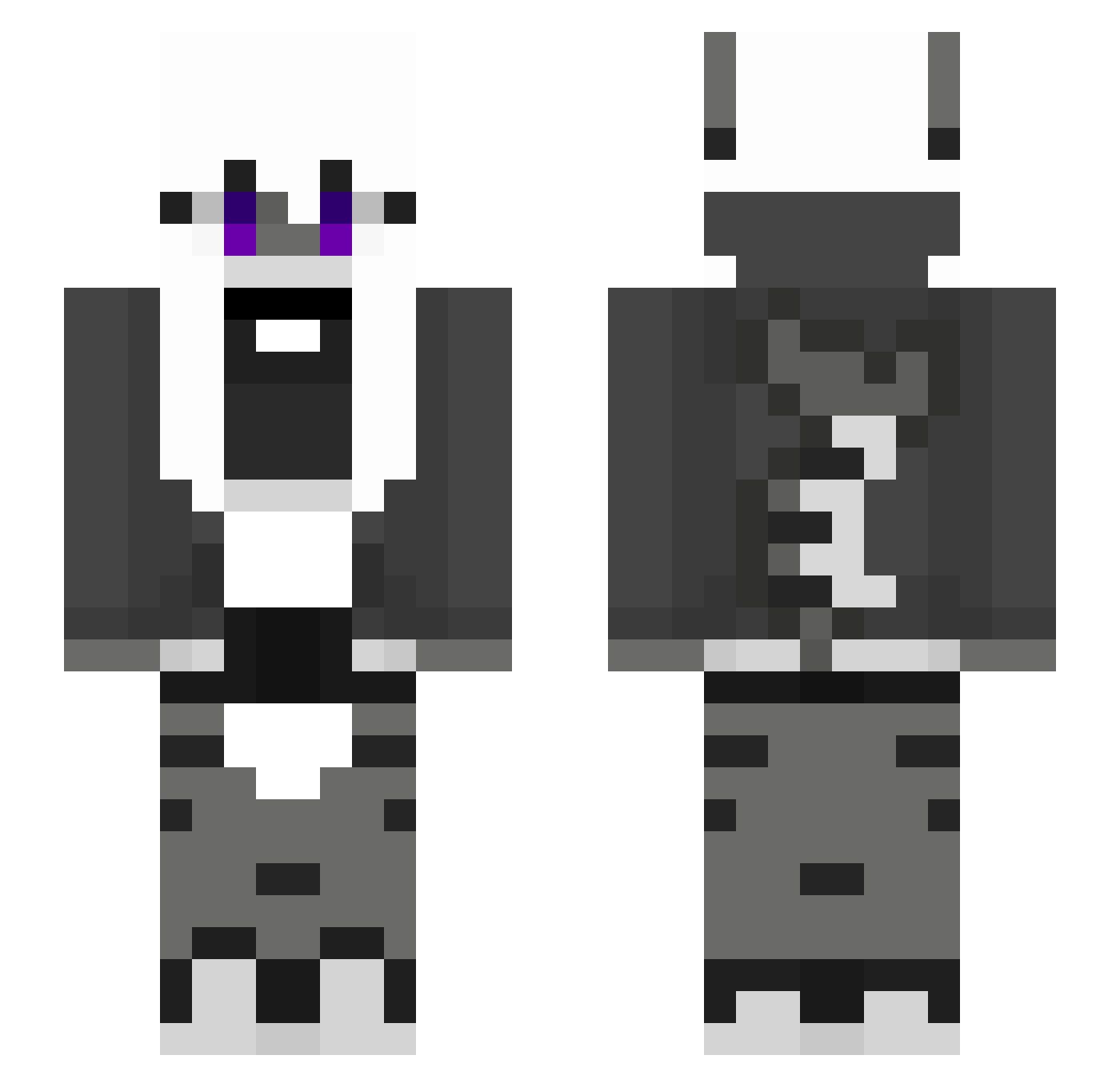 KayzStudioz Minecraft skin, front and back view