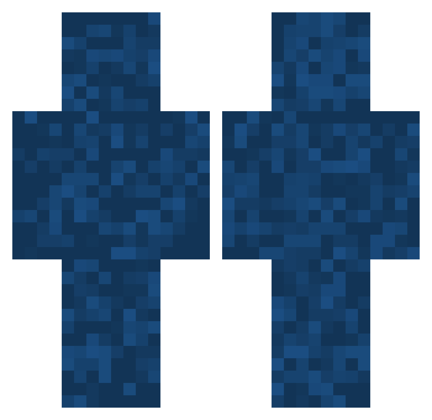 TheDashman Minecraft skin, front and back view