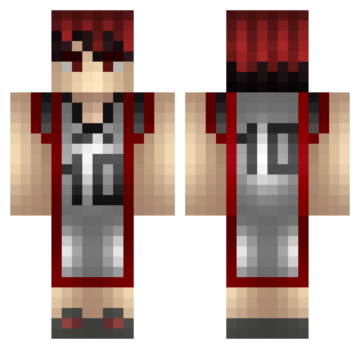 Napi__ Minecraft skin, front and back view