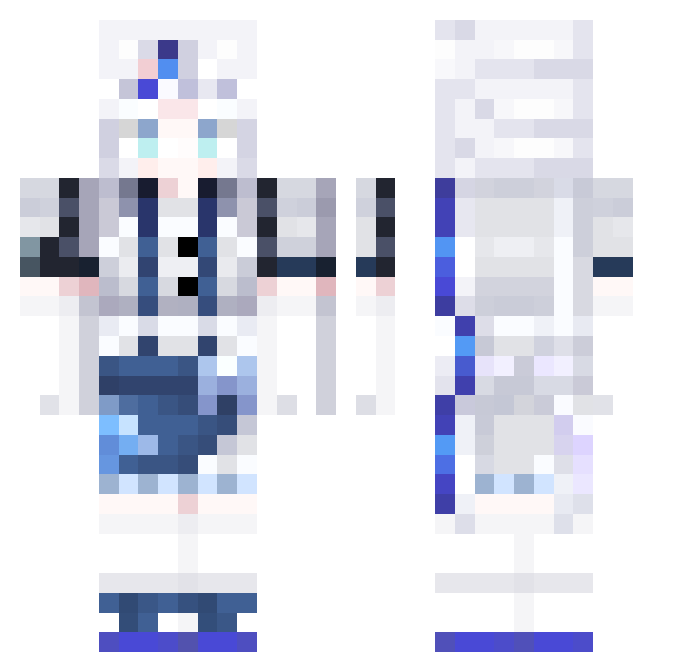 seohyun_W Minecraft skin, front and back view