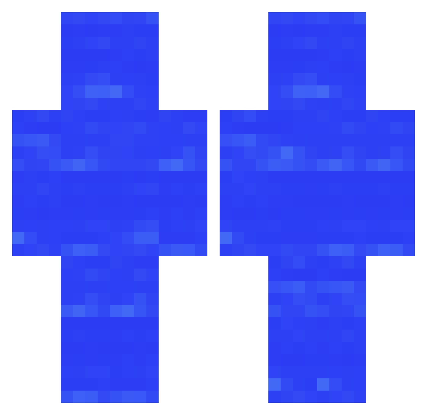 realken Minecraft skin, front and back view