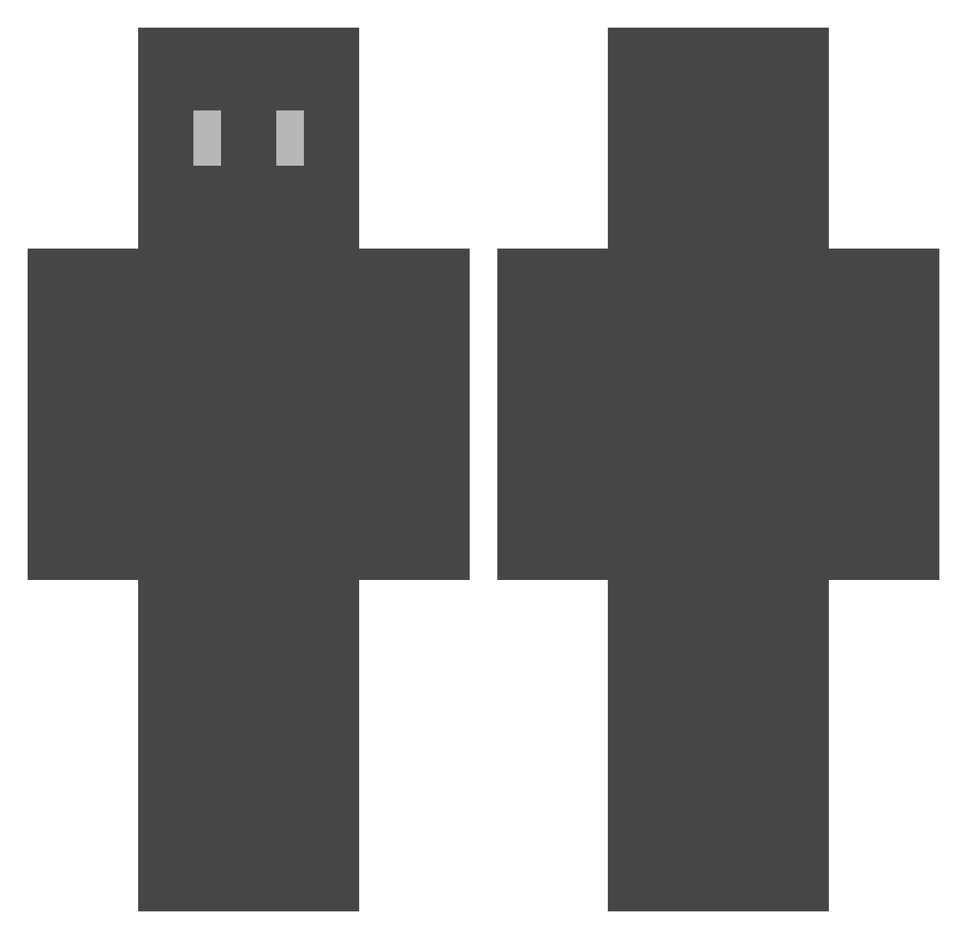 smiley0face Minecraft skin, front and back view