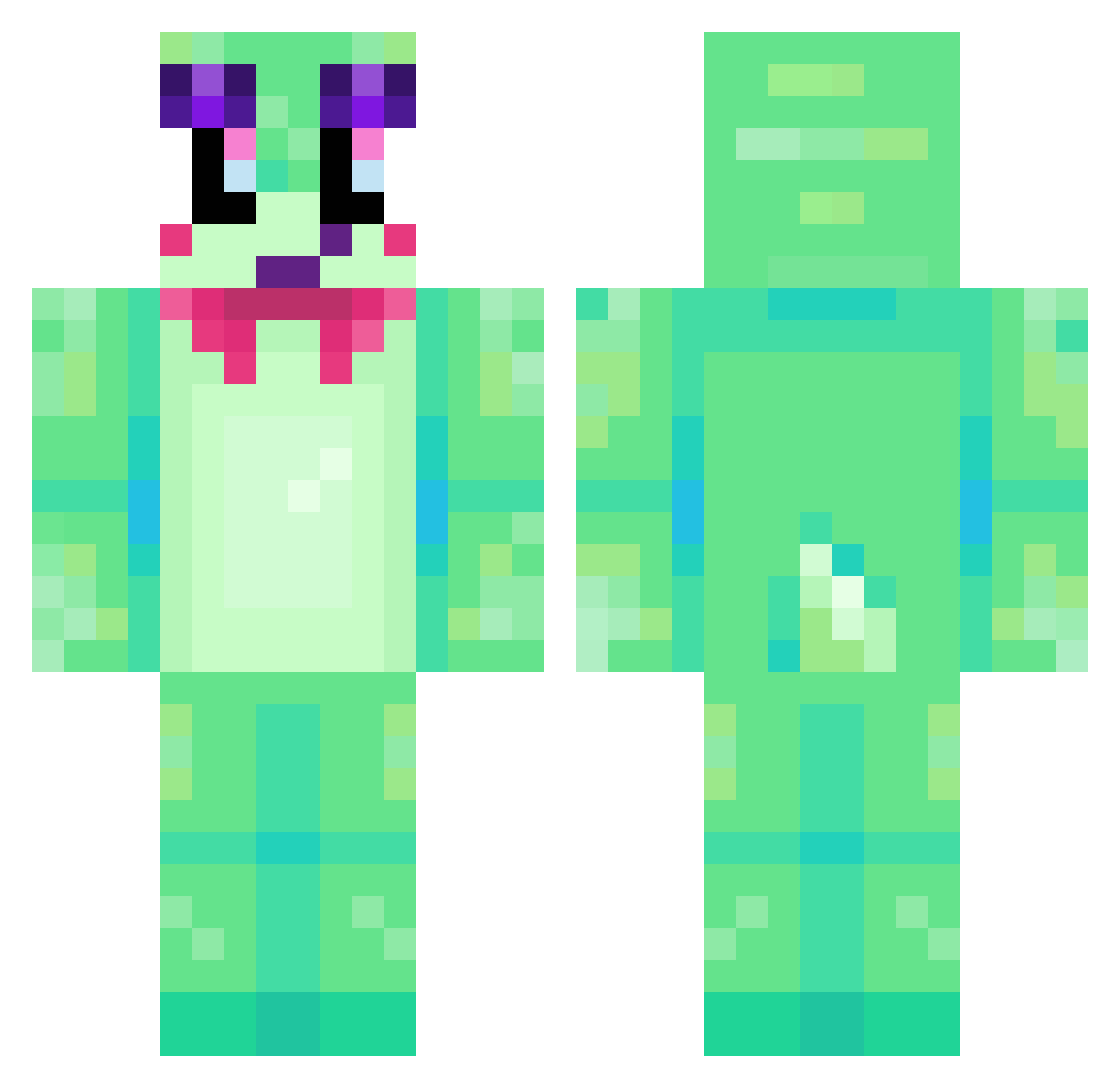 Jobennn06 Minecraft skin, front and back view