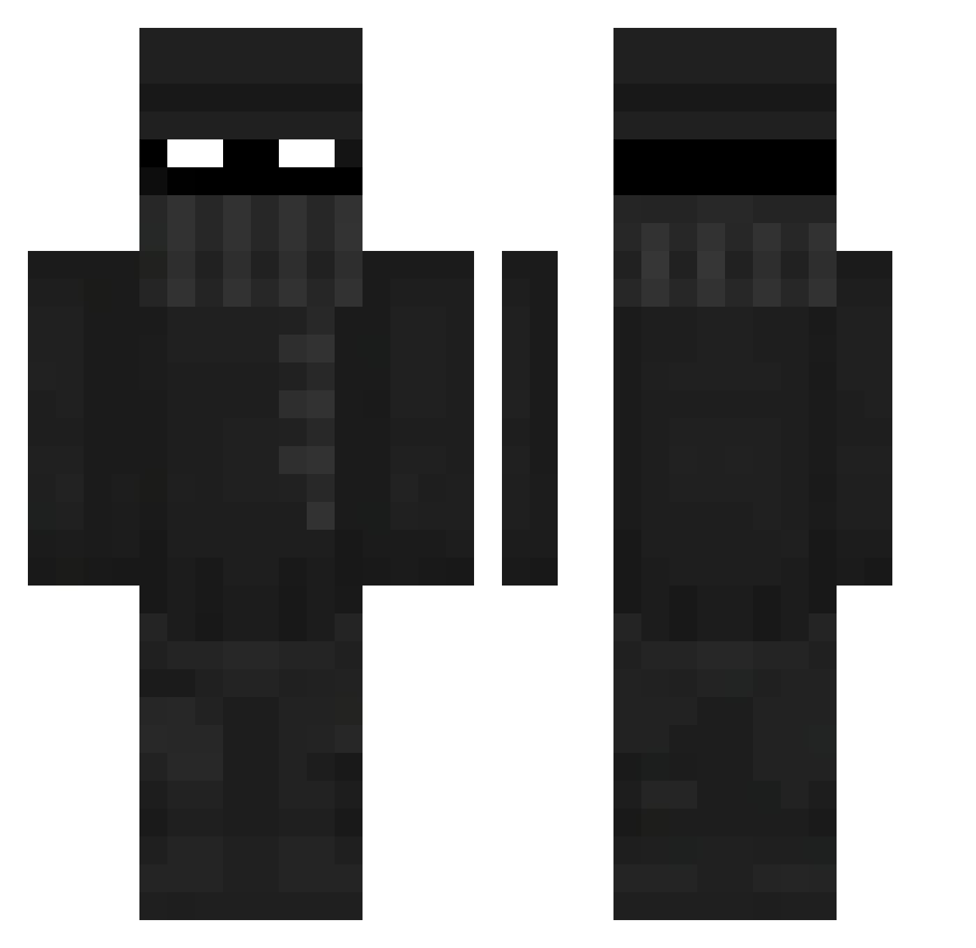 salehxxd Minecraft skin, front and back view