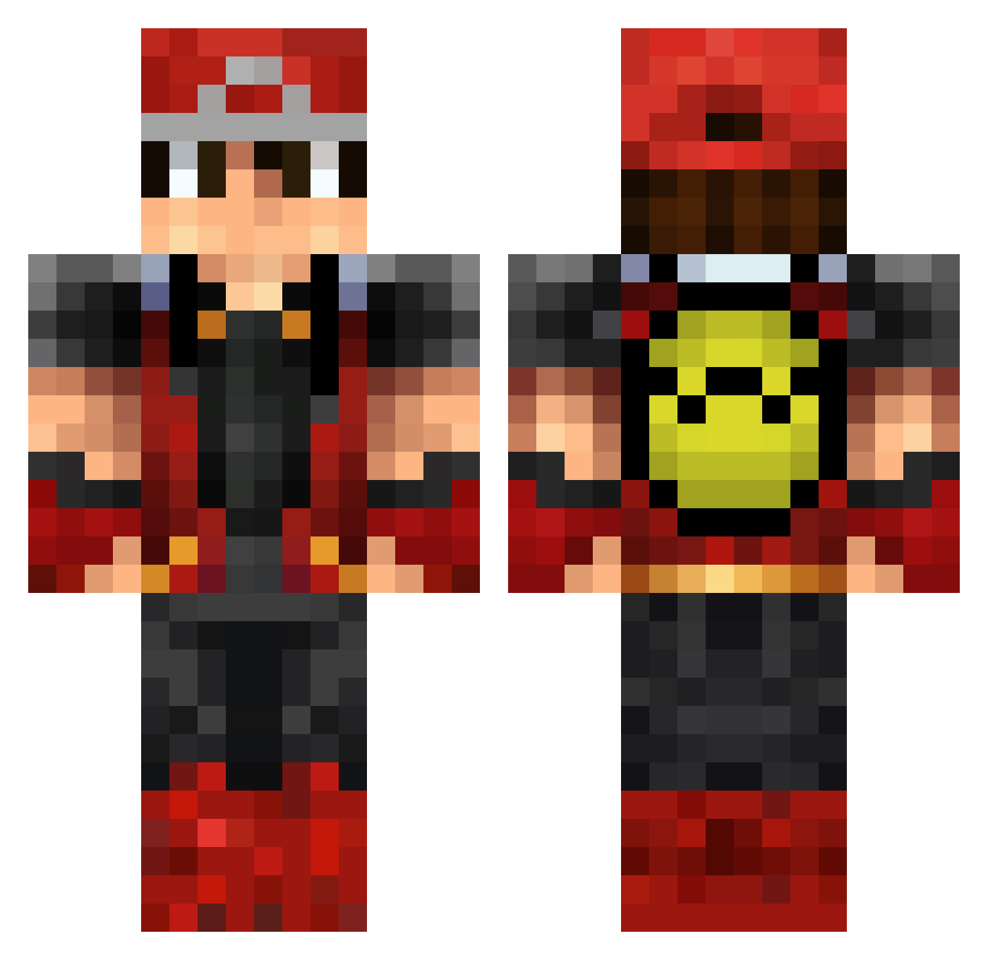 Maichel04 Minecraft skin, front and back view