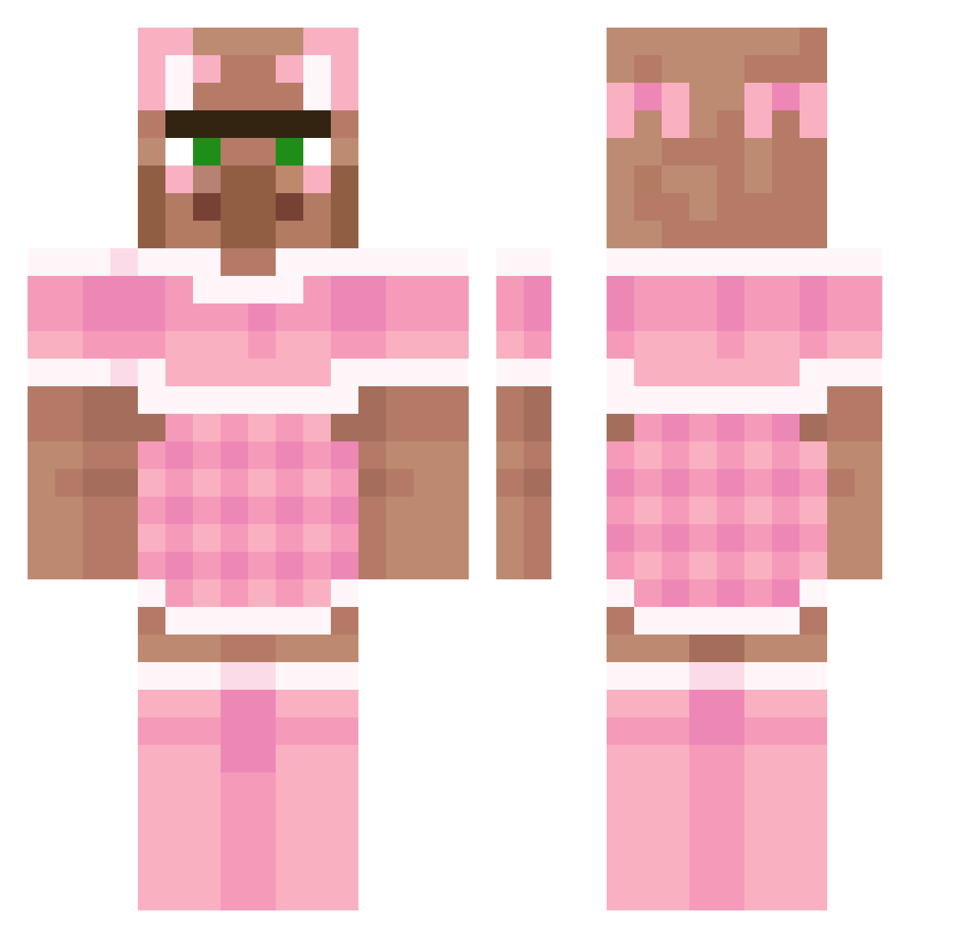 zgnilejajka Minecraft skin, front and back view