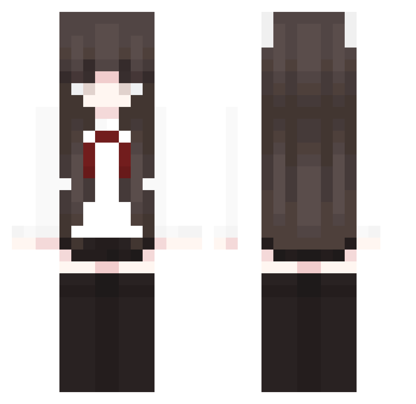 wulps Minecraft skin, front and back view