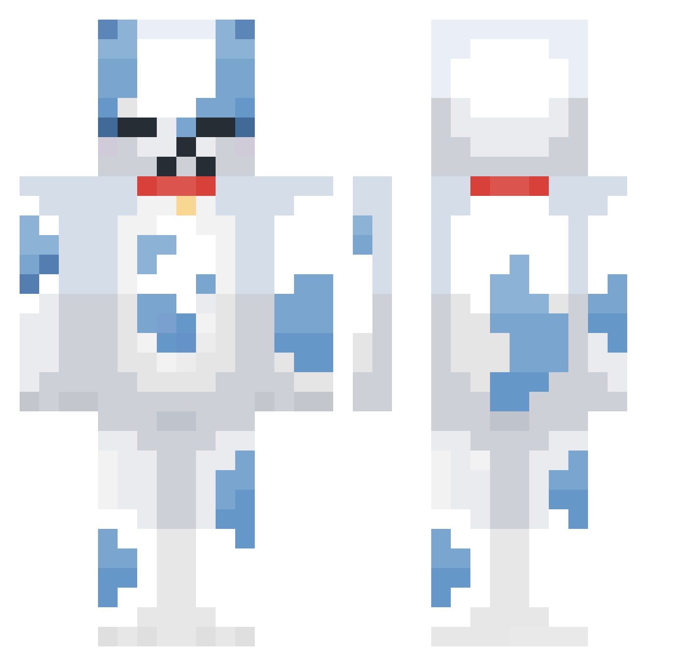 xant_2710 Minecraft skin, front and back view