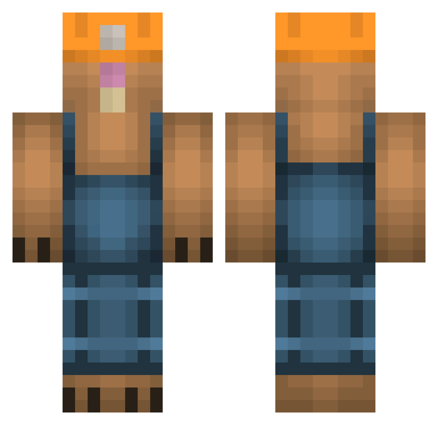 Penguinboss3 Minecraft skin, front and back view