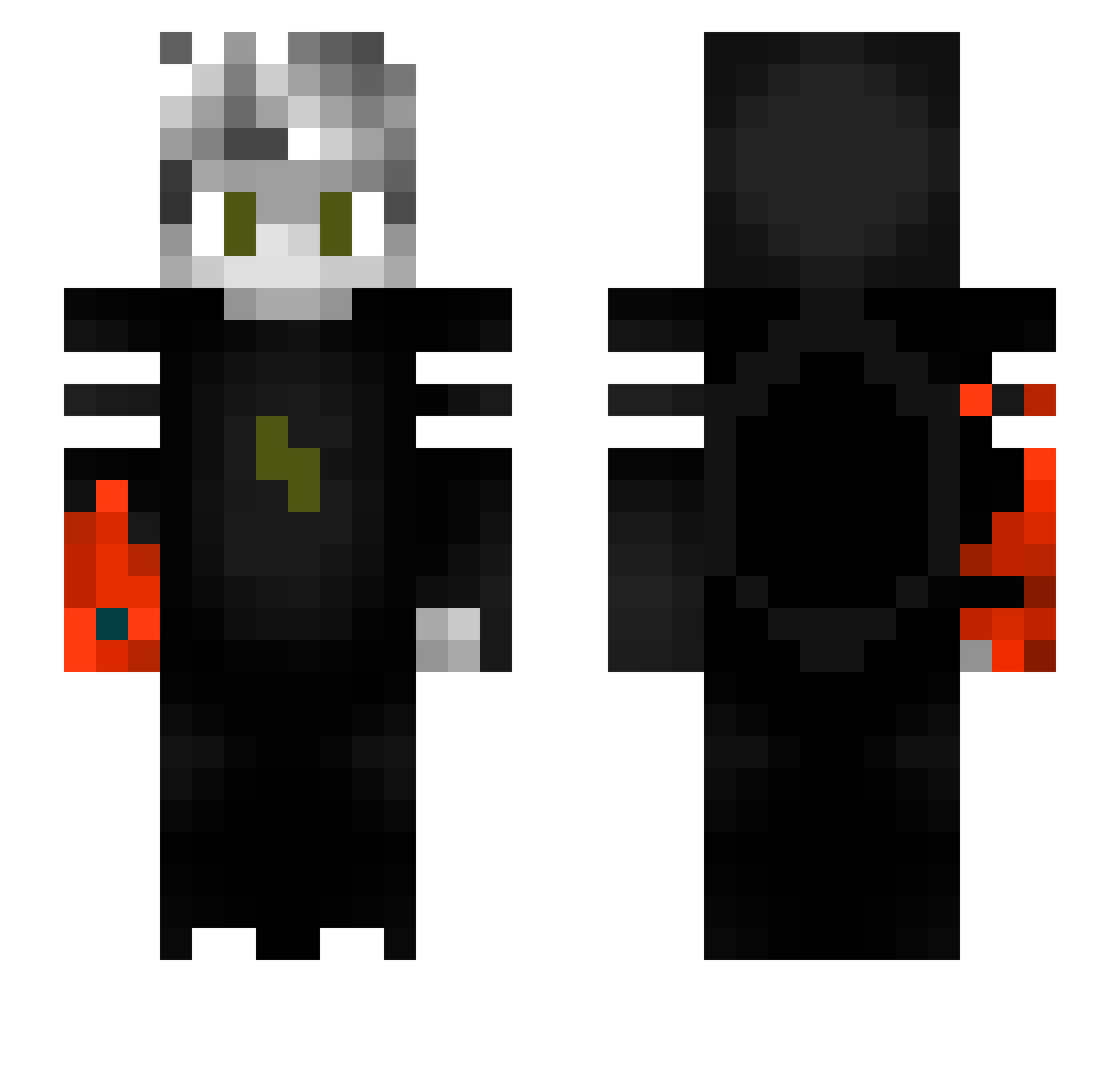 _Danex Minecraft skin, front and back view