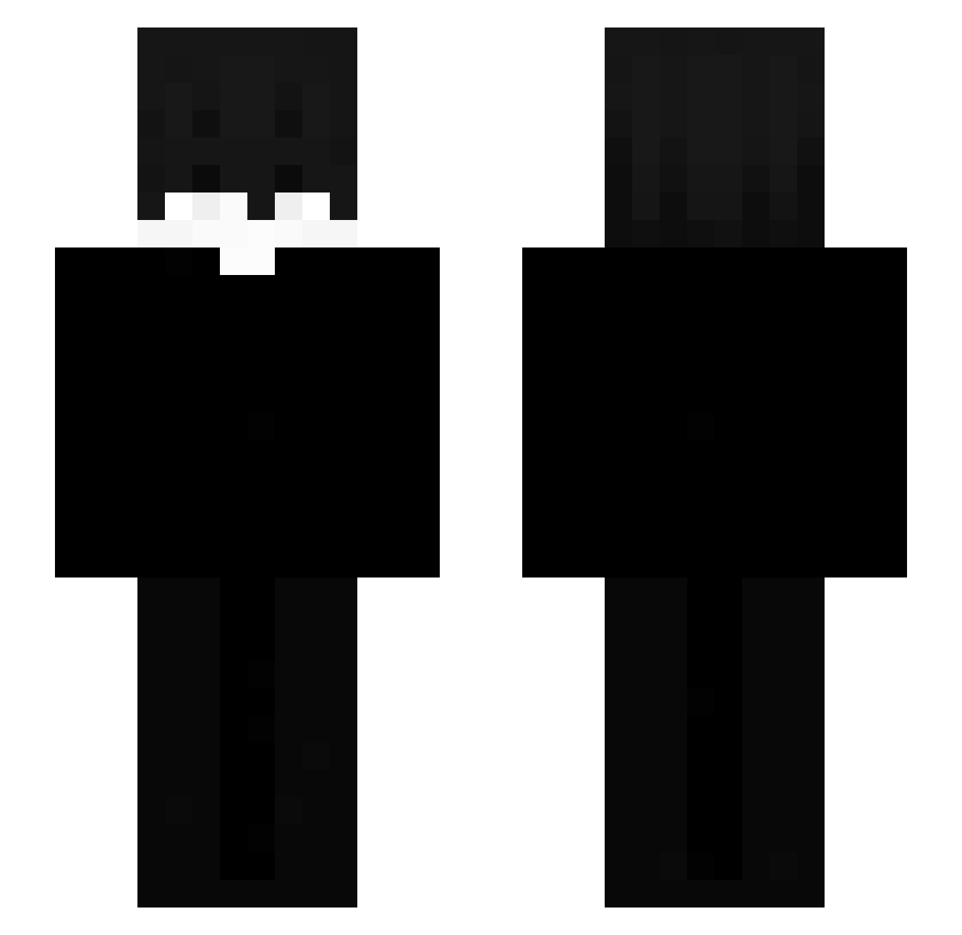 vrre Minecraft skin, front and back view
