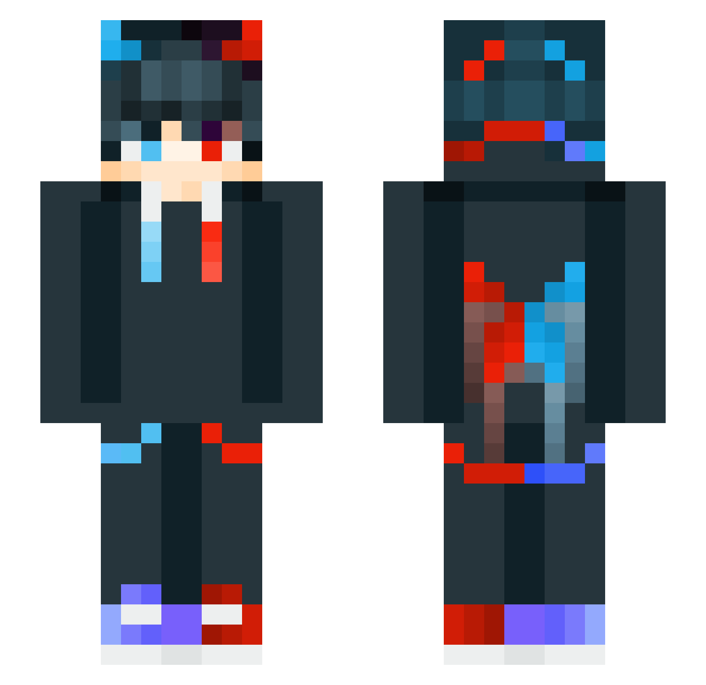 ZiYou2333 Minecraft skin, front and back view