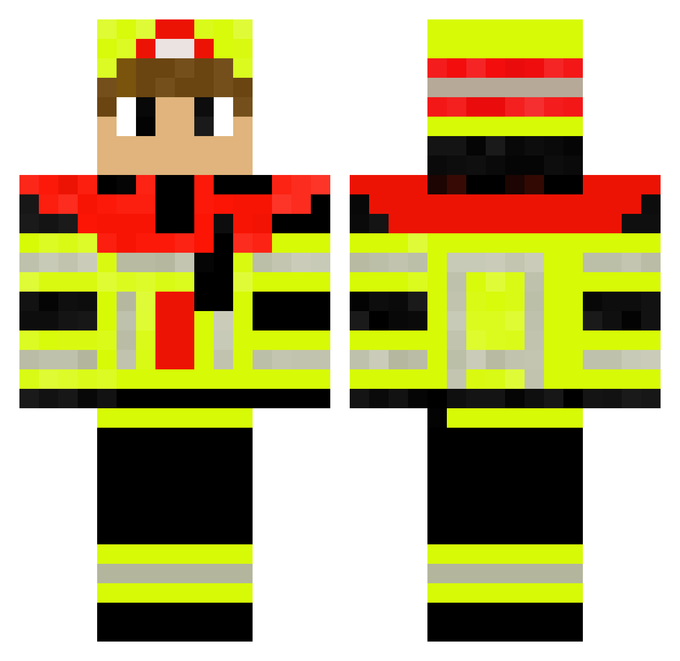 Nici2345 Minecraft skin, front and back view