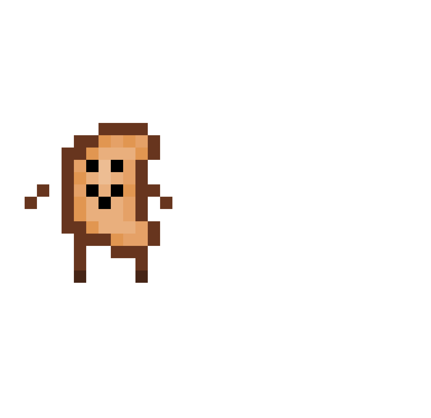 whingg Minecraft skin, front and back view