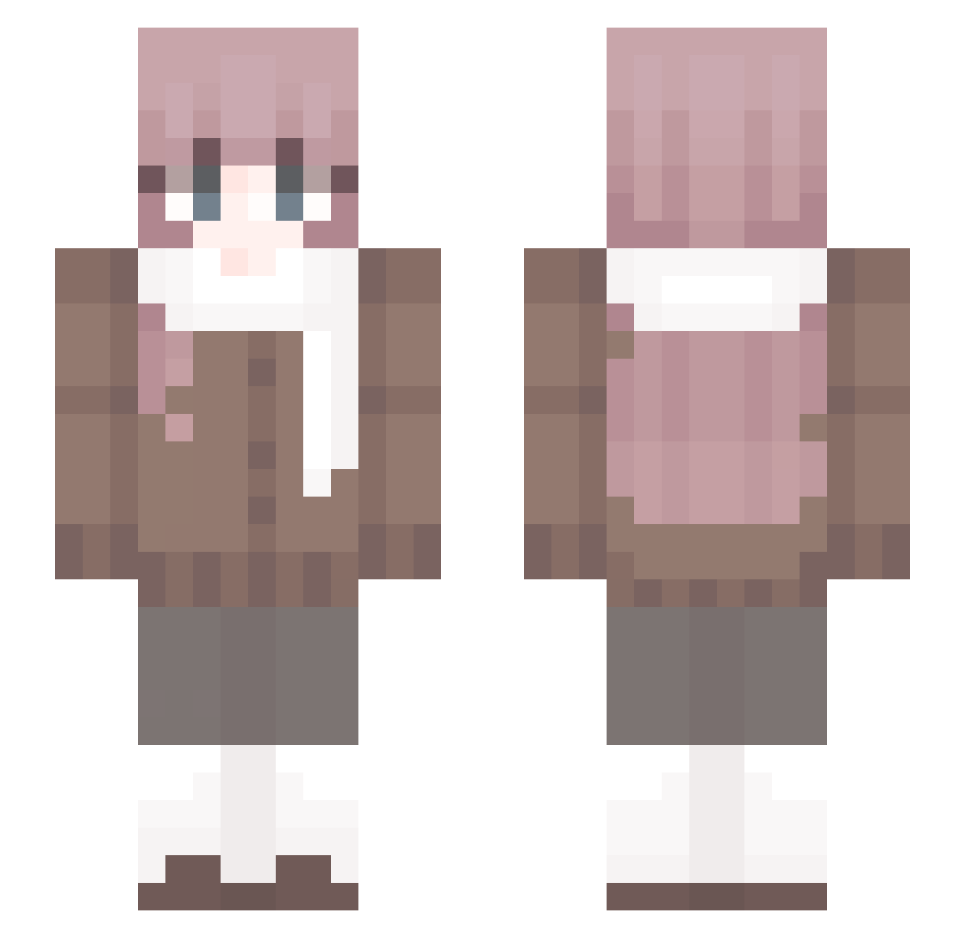 Misuuyi1 Minecraft skin, front and back view