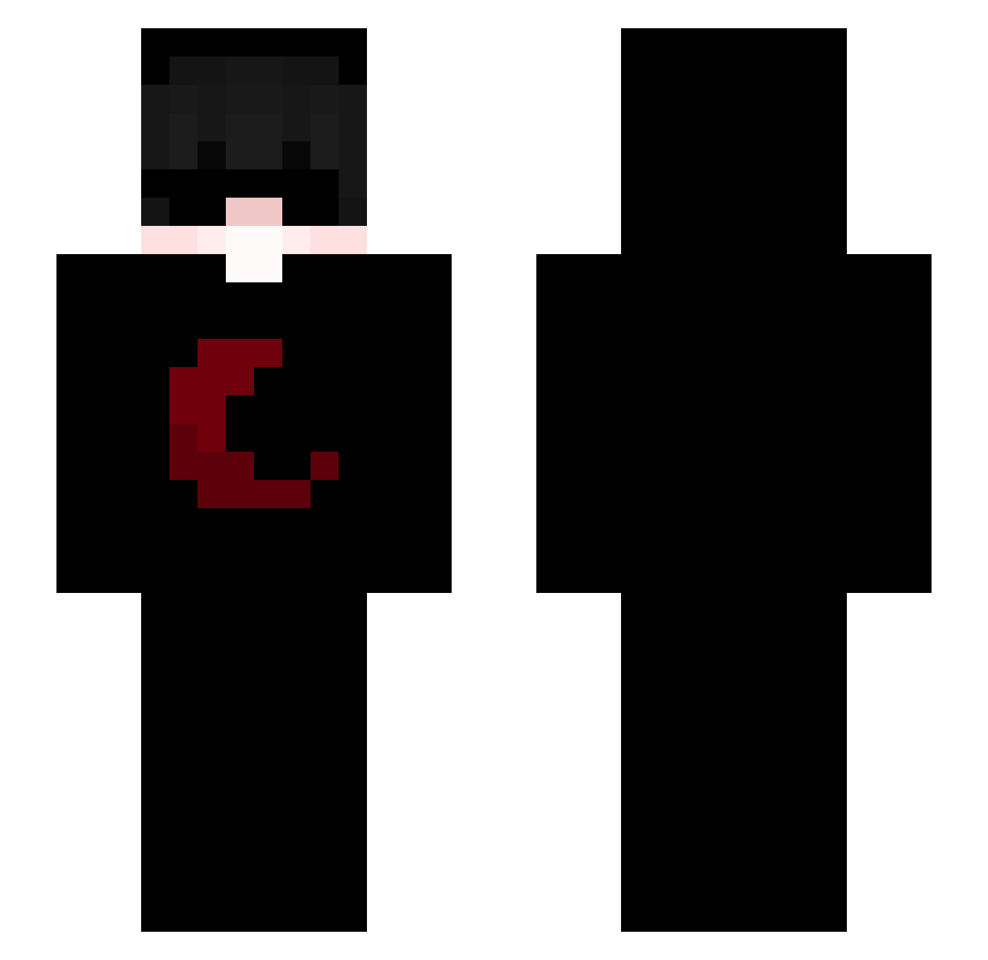 kolmazti Minecraft skin, front and back view