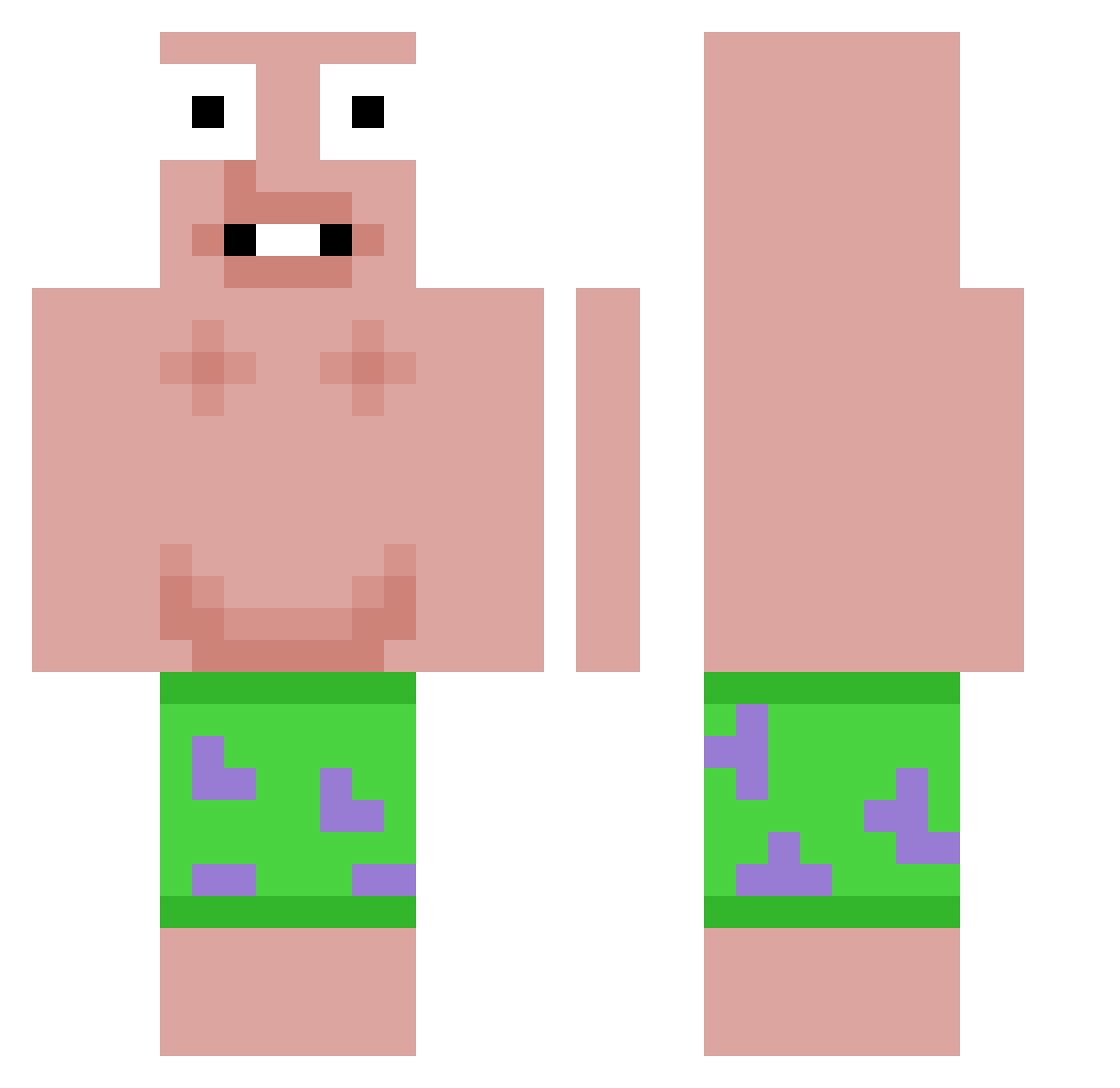Villads00707 Minecraft skin, front and back view
