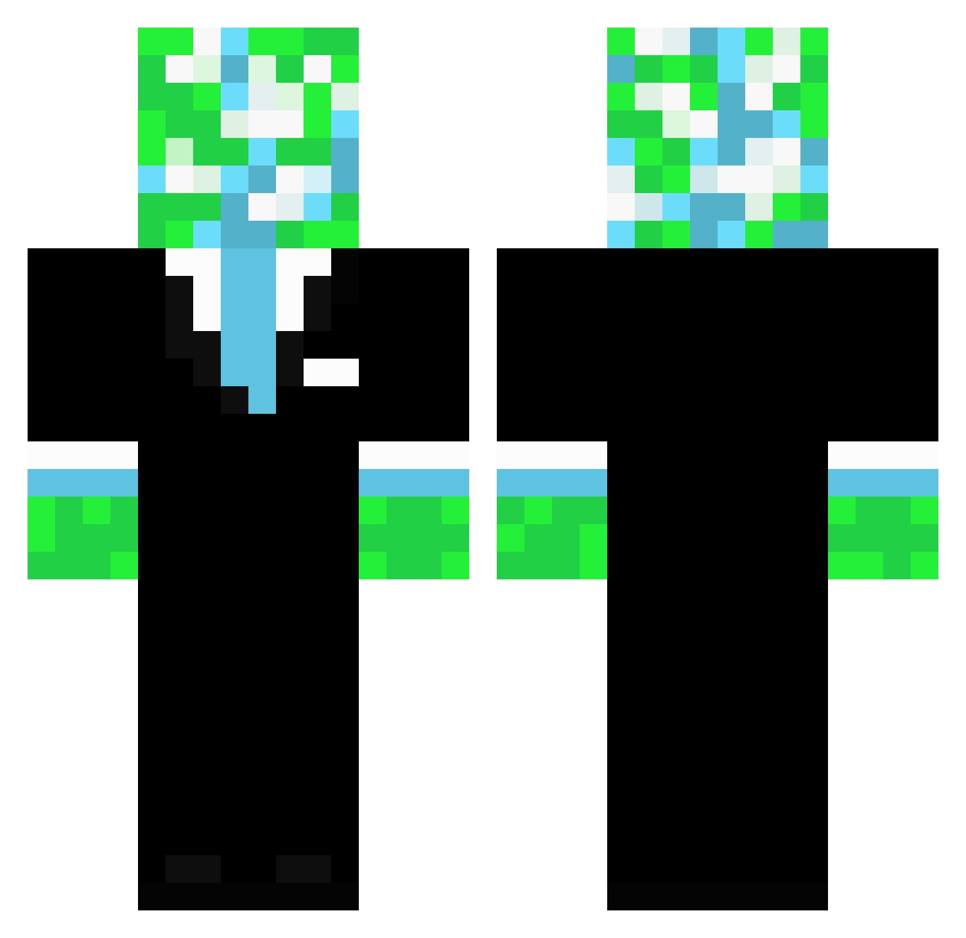 minecraftplanet Minecraft skin, front and back view