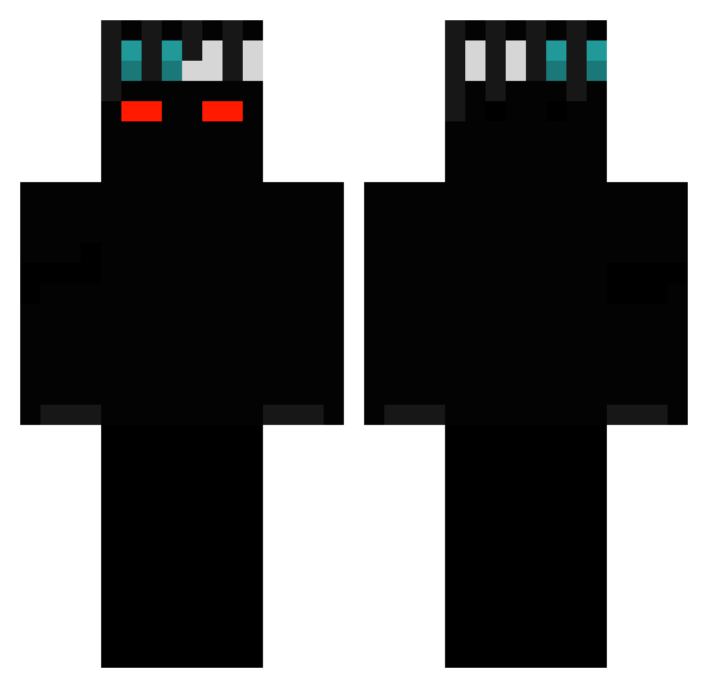 saymon777 Minecraft skin, front and back view