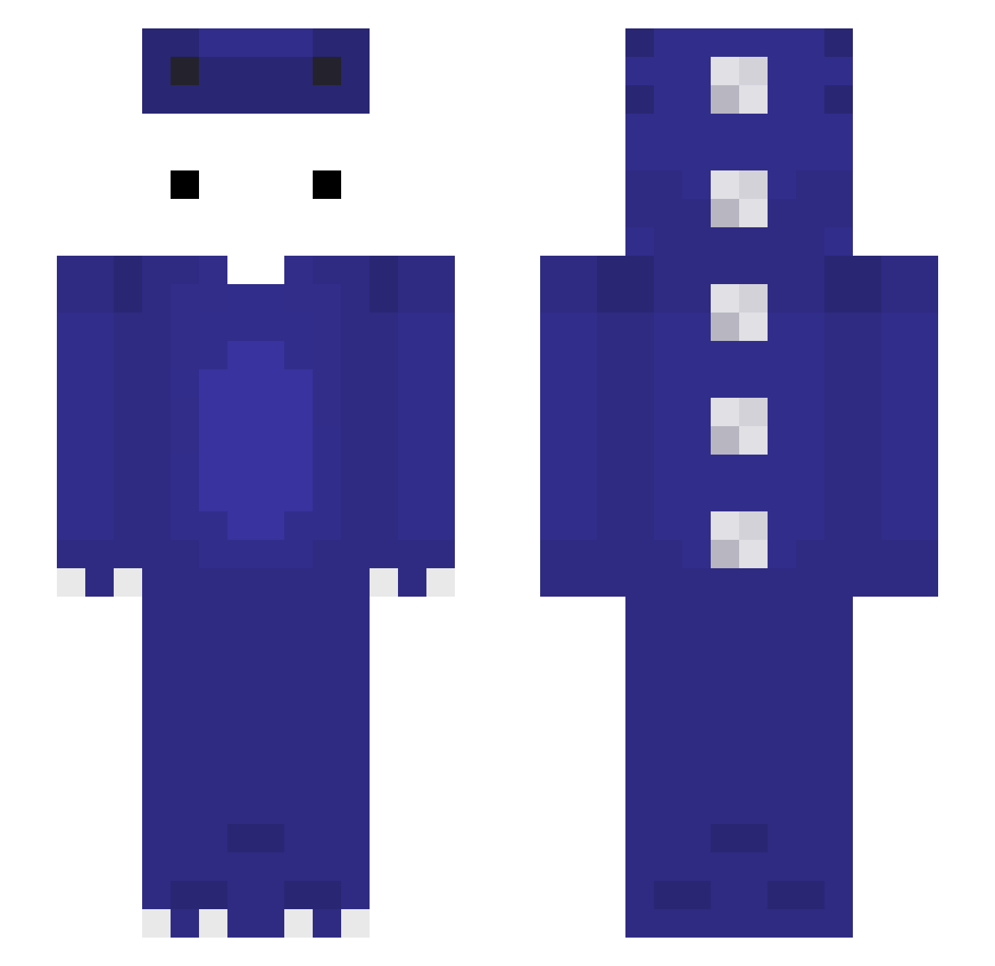 _NinETaiLFoX_ Minecraft skin, front and back view