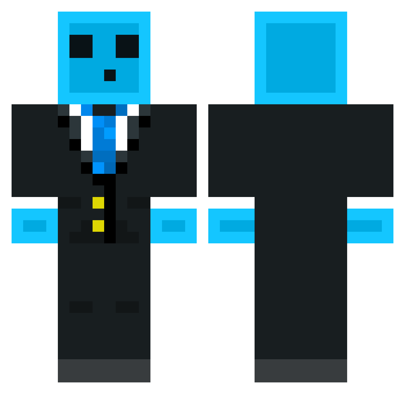 SiLu2003 Minecraft skin, front and back view