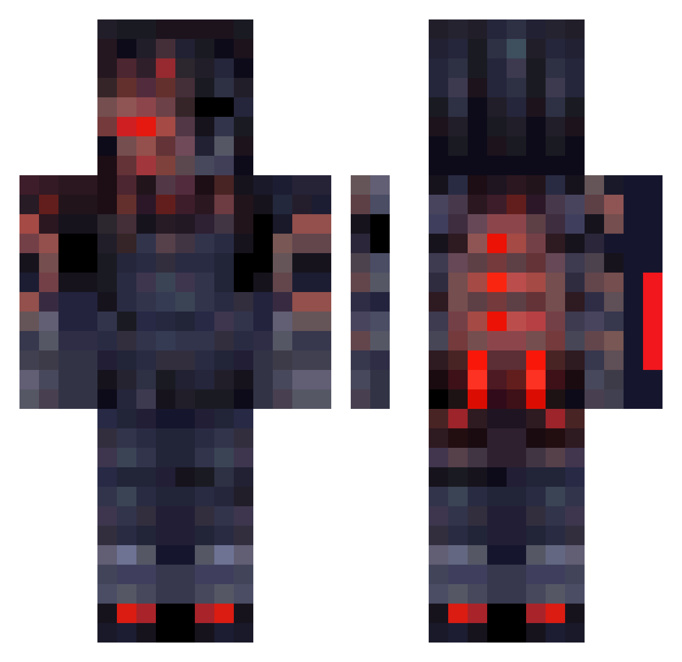 JiVi_ Minecraft skin, front and back view