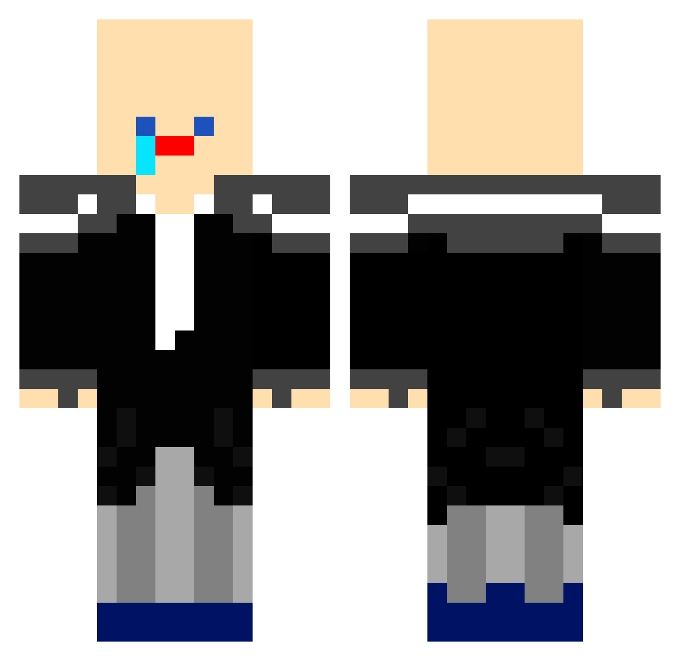 i55555_55555 Minecraft skin, front and back view