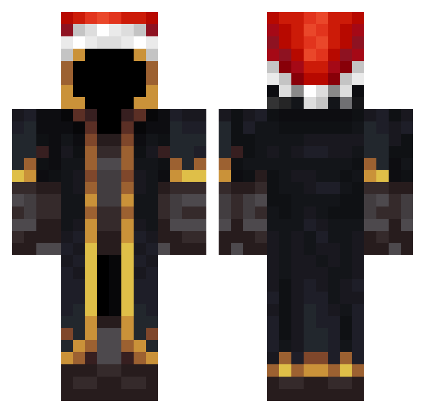 SindeIlMagnifico Minecraft skin, front and back view