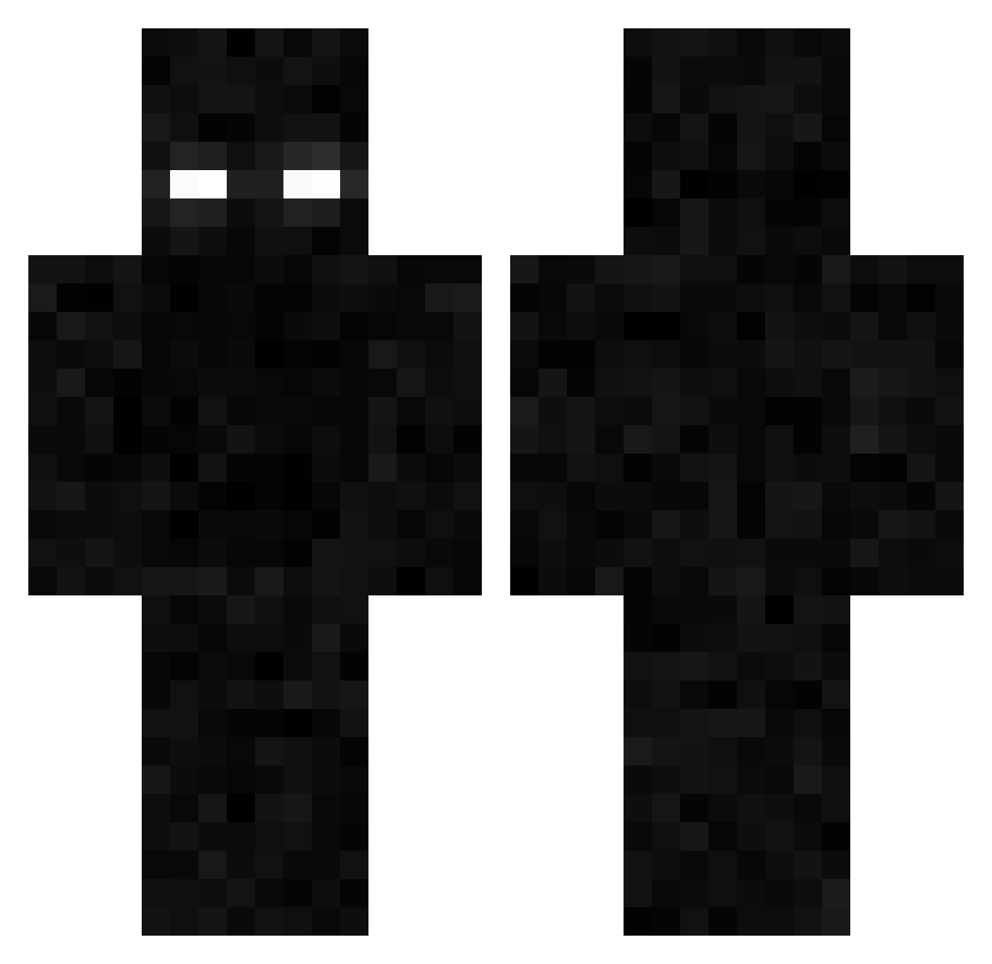 TrueUn1ucky Minecraft skin, front and back view
