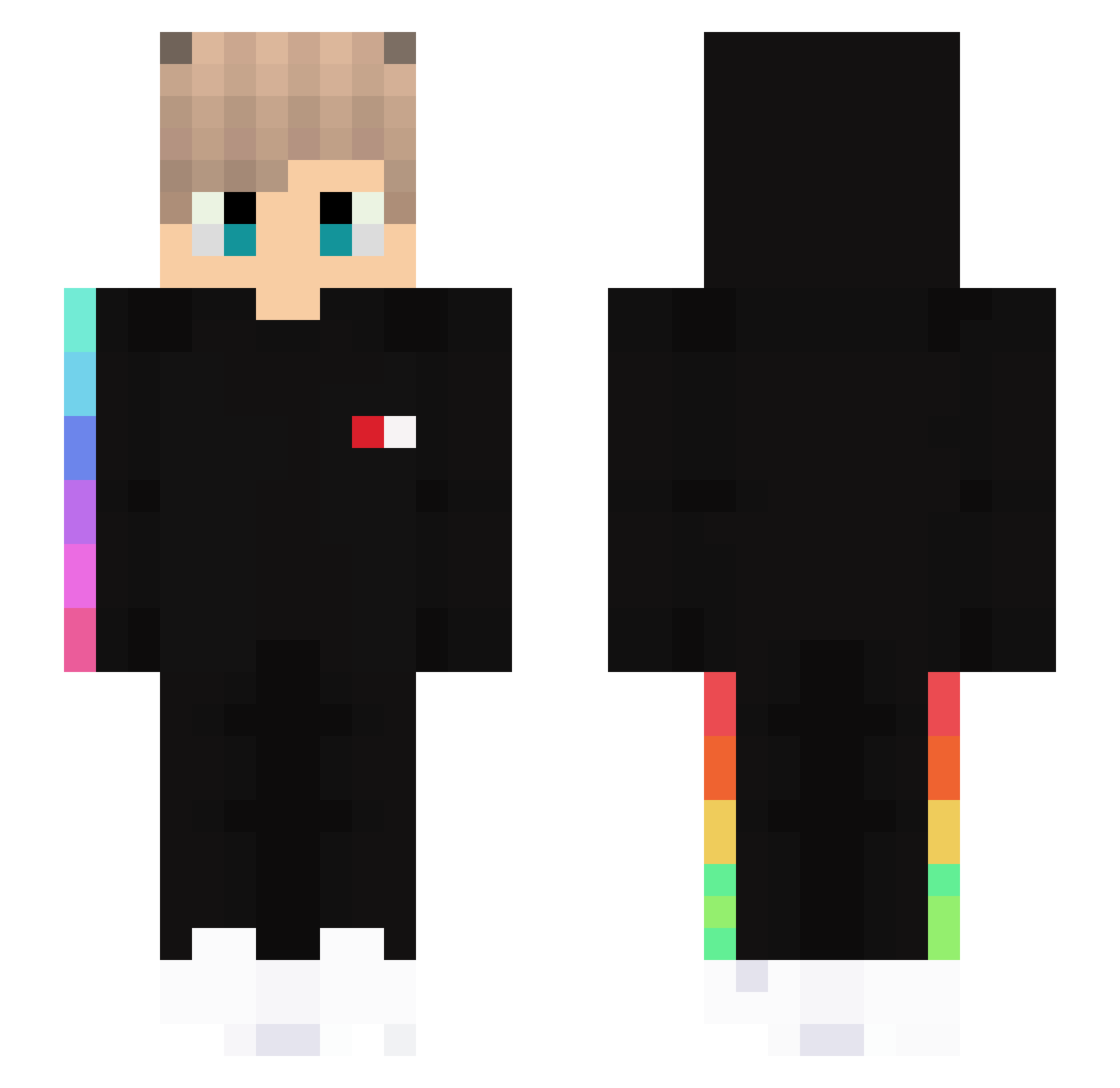 Zytrax1 Minecraft skin, front and back view