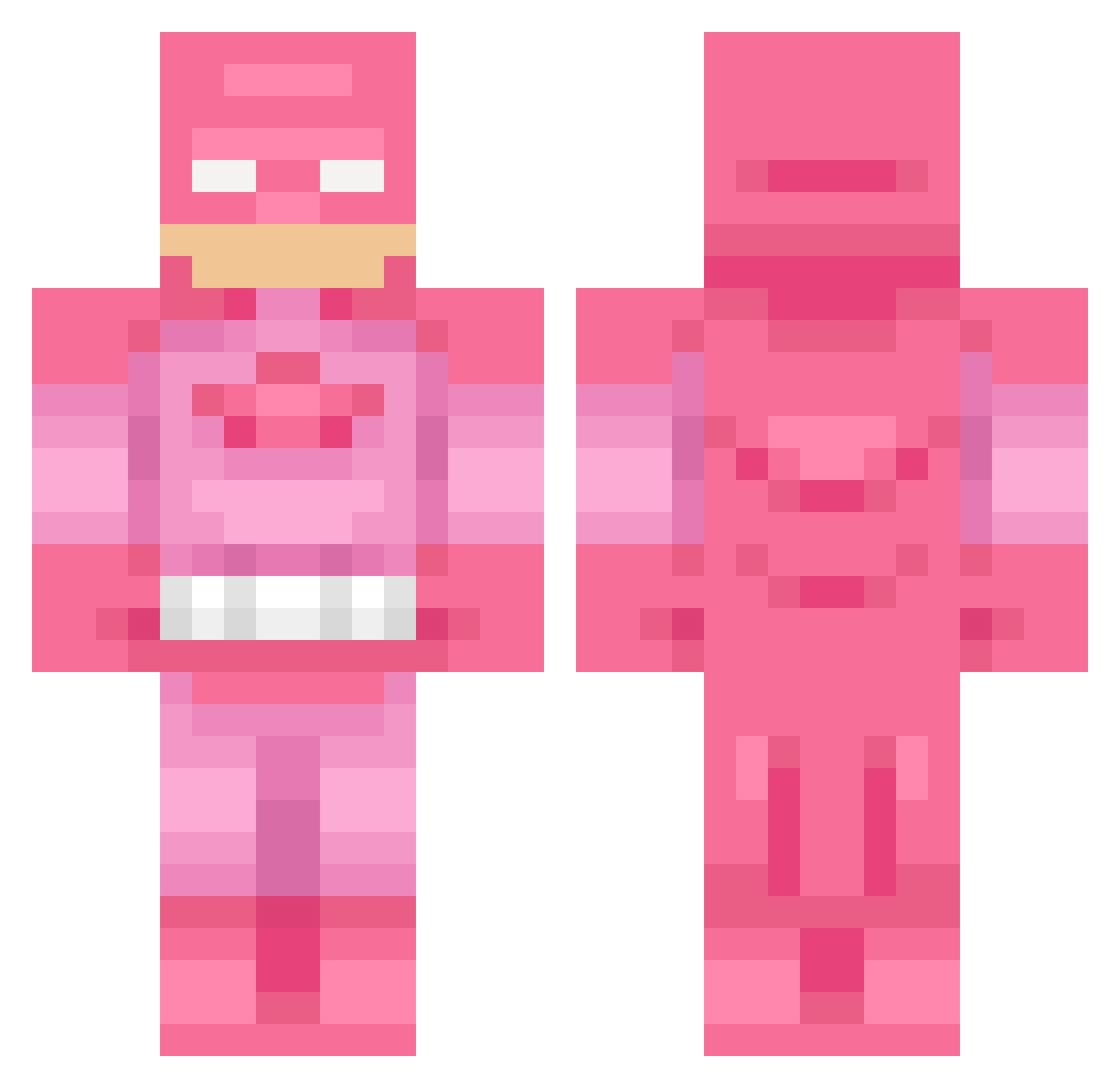 Redboy898 Minecraft skin, front and back view