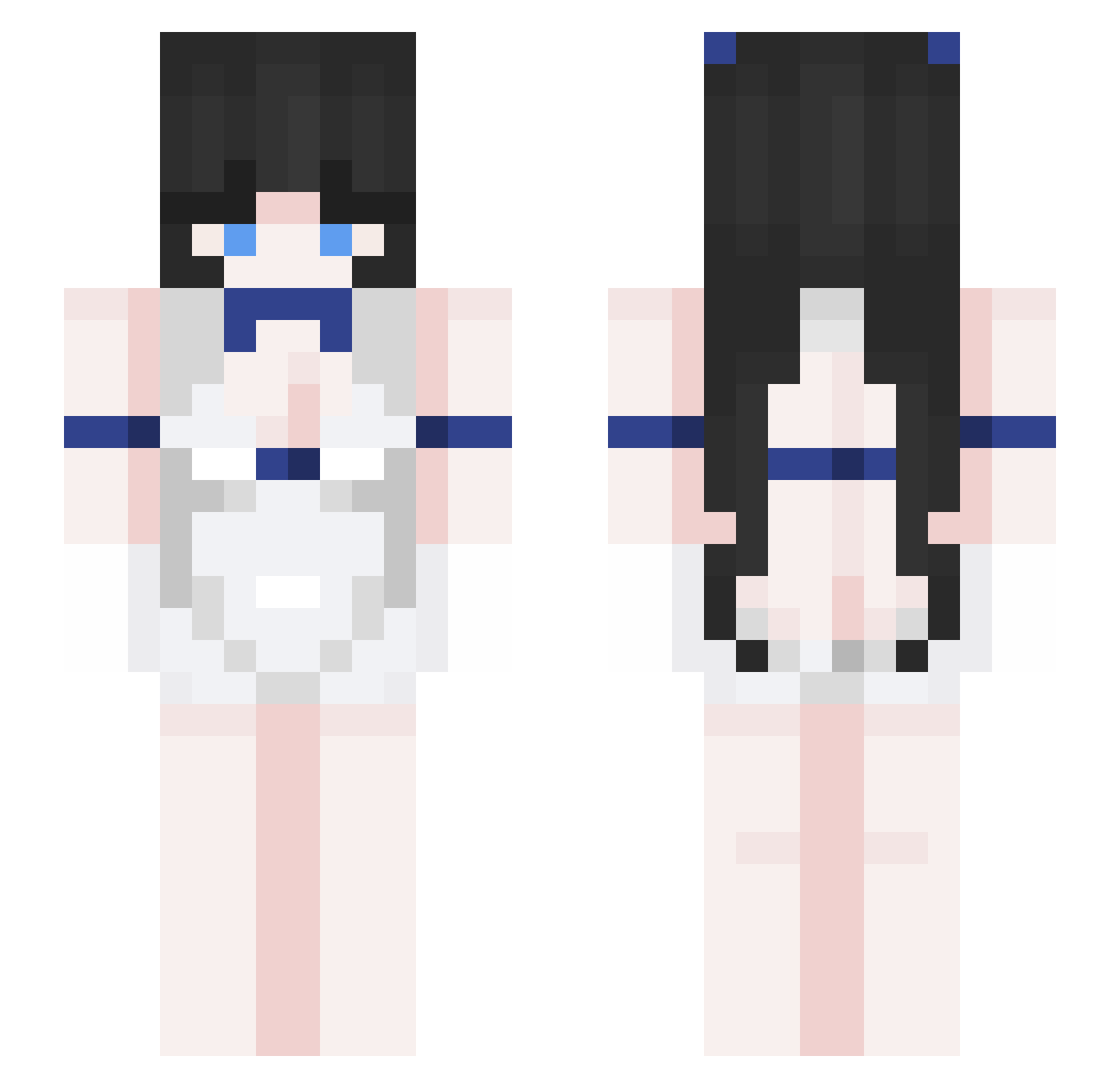 Michin88 Minecraft skin, front and back view