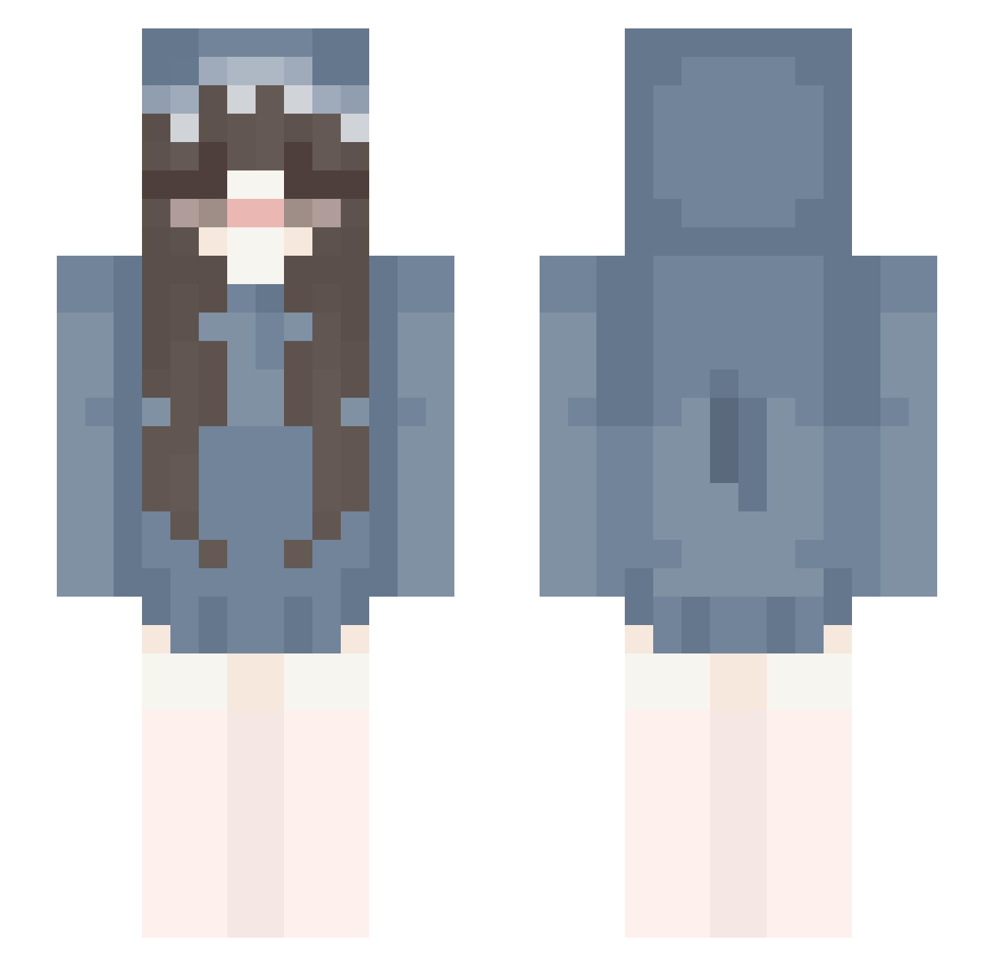 stardaygirl Minecraft skin, front and back view
