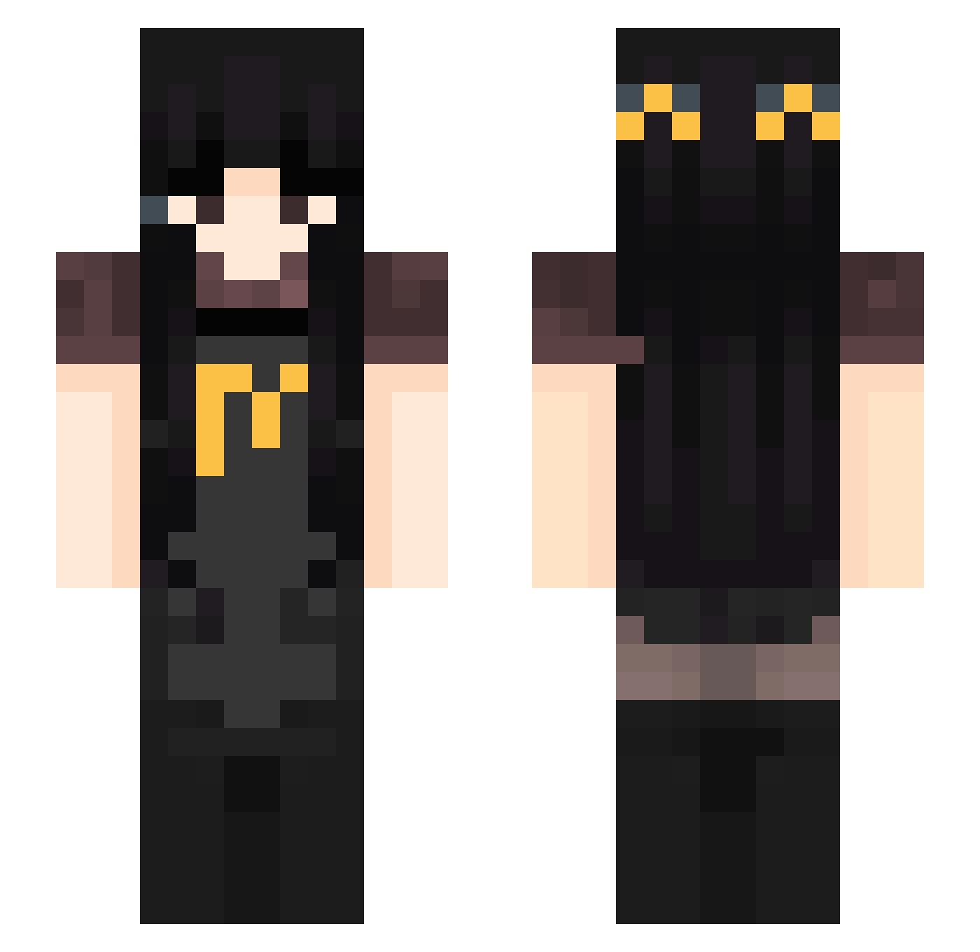 diegq0 Minecraft skin, front and back view