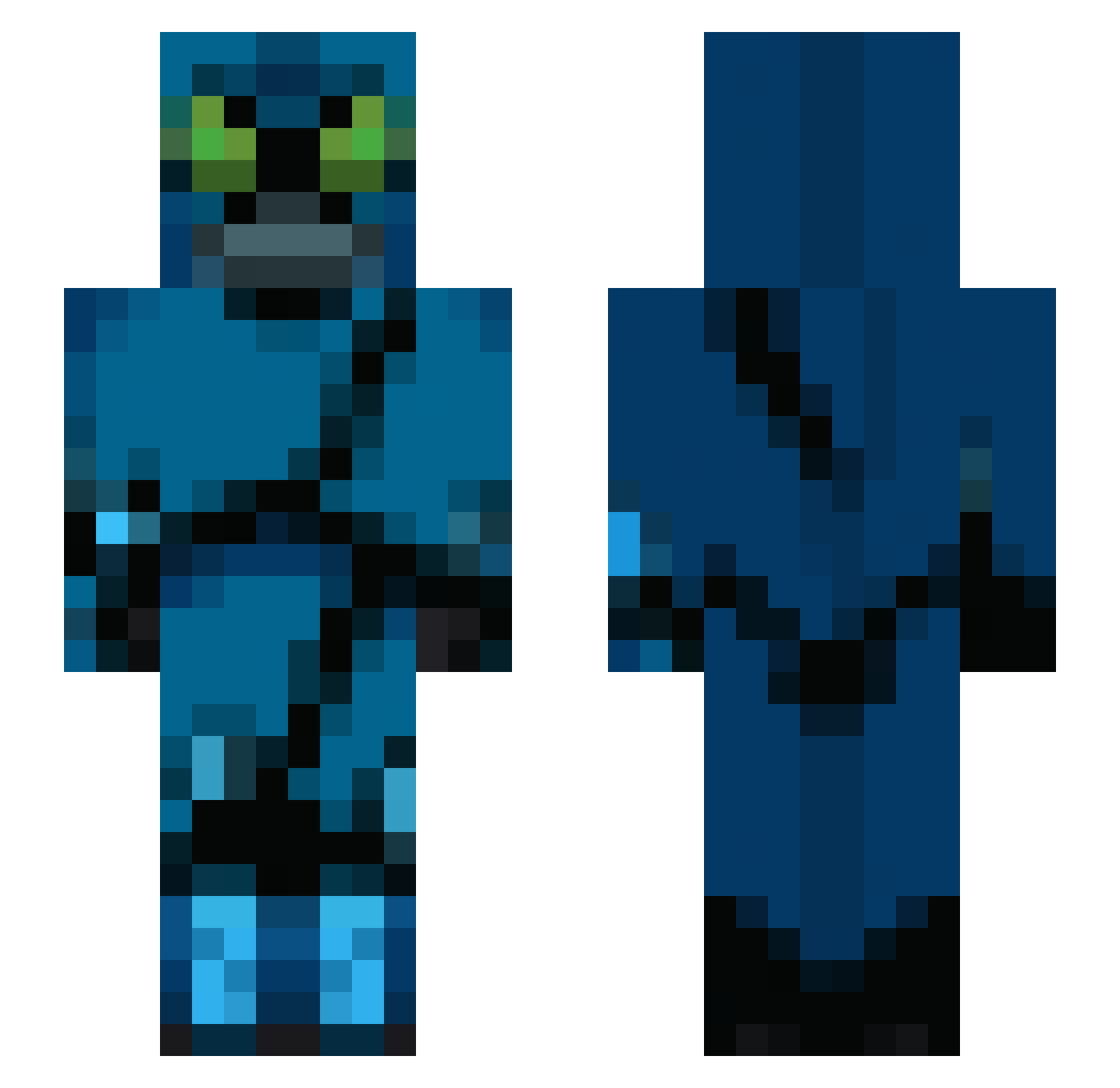liveilias Minecraft skin, front and back view